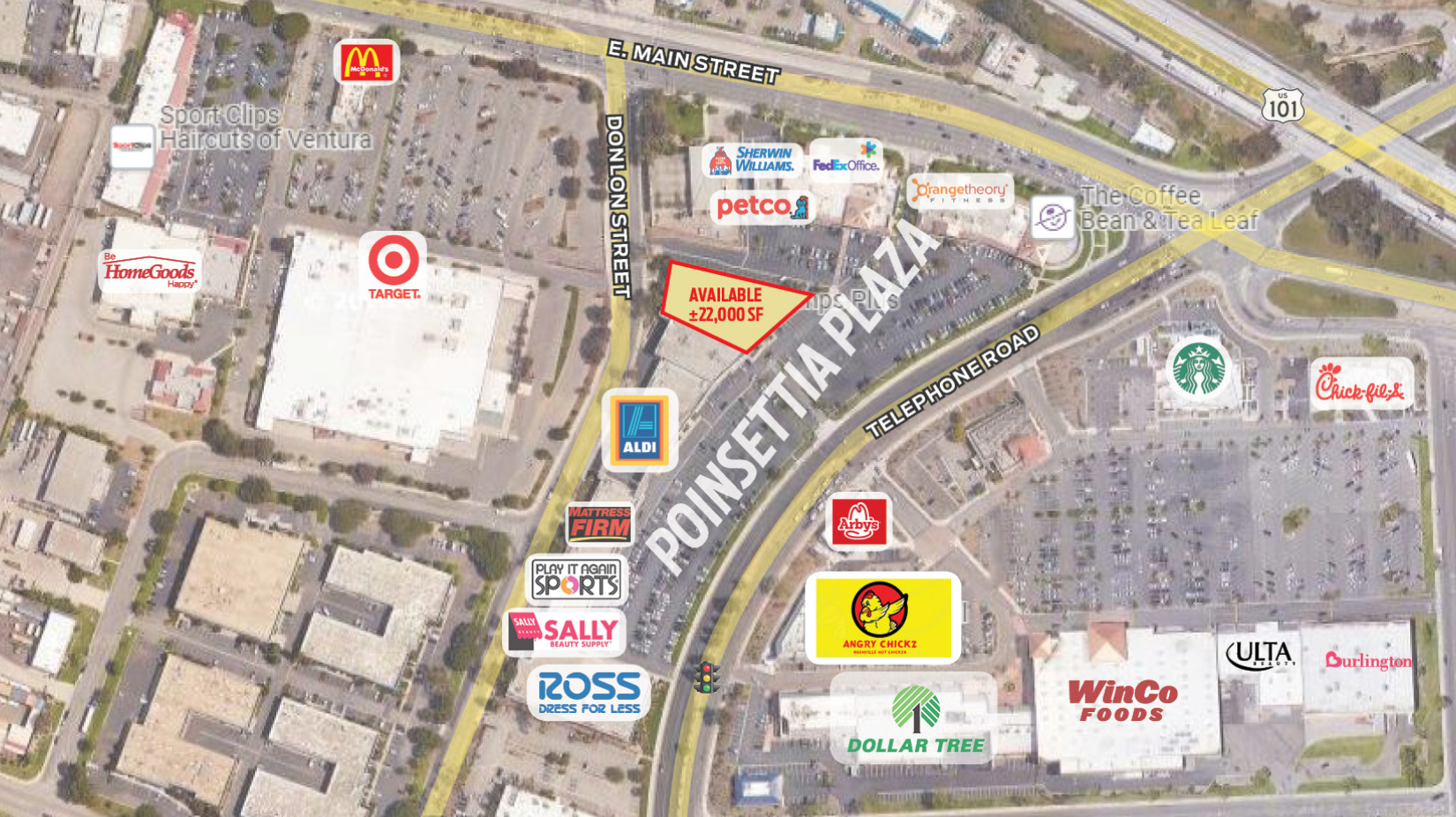 Retail Space for Lease - 4687-4731 Telephone Rd., Ventura, CA, 93003