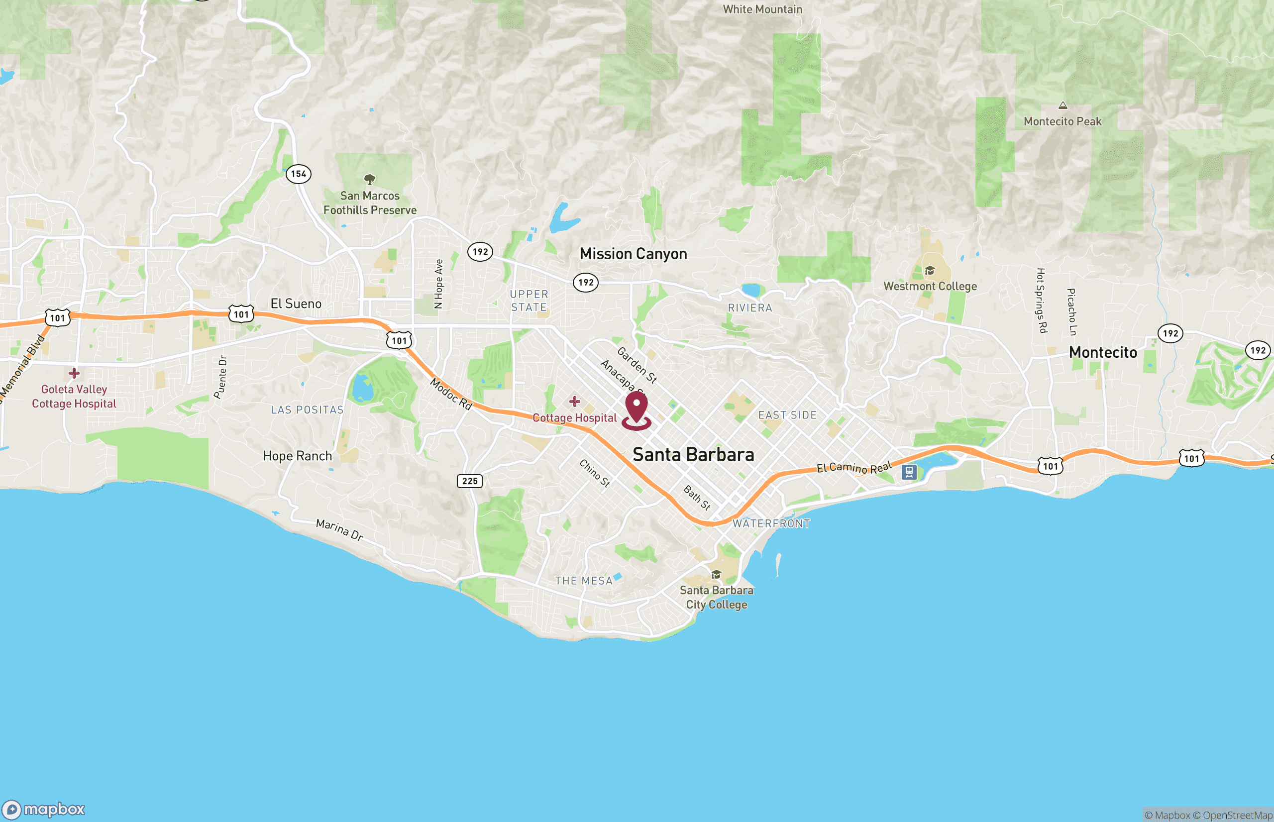 Map Multifamily Property for Sale - 15 W. Islay, Santa Barbara, California, 93101 (12)