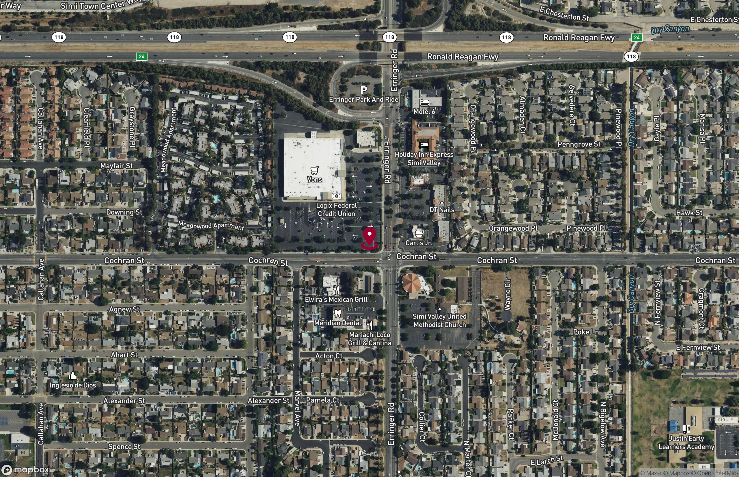 Map Retail Property for Lease - 1855 Cochran St, Simi Valley, California, 93065 (4)