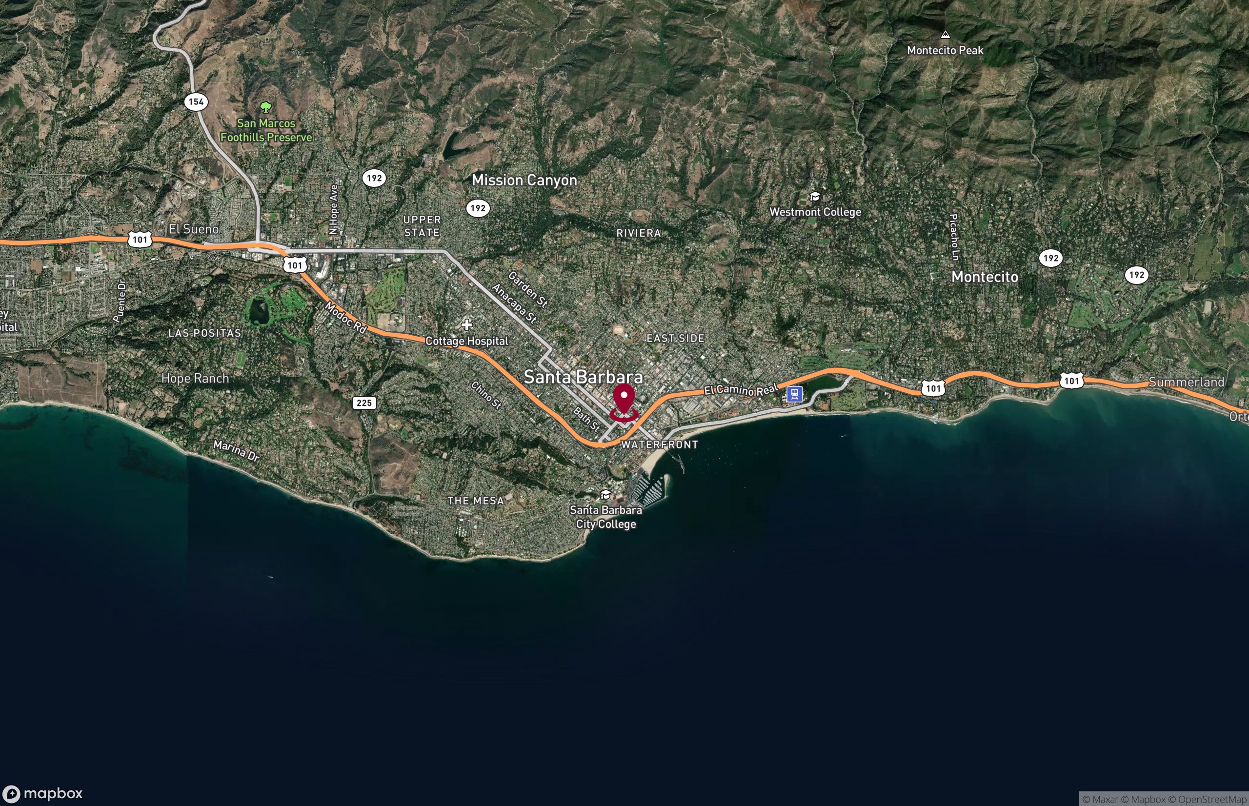 Map Retail Property for Sale - 525 Anacapa St., Santa Barbara, California, 93101 (13)