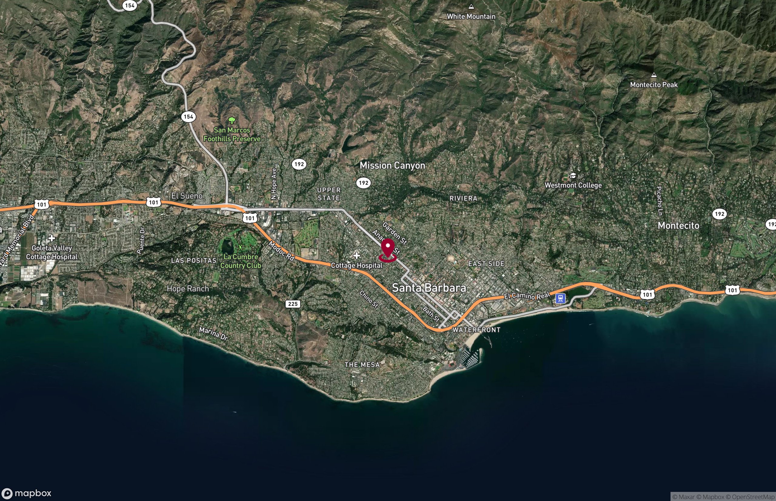 Map Retail Property for Sale - 1936 State St, Santa Barbara, California, 93101 (11)