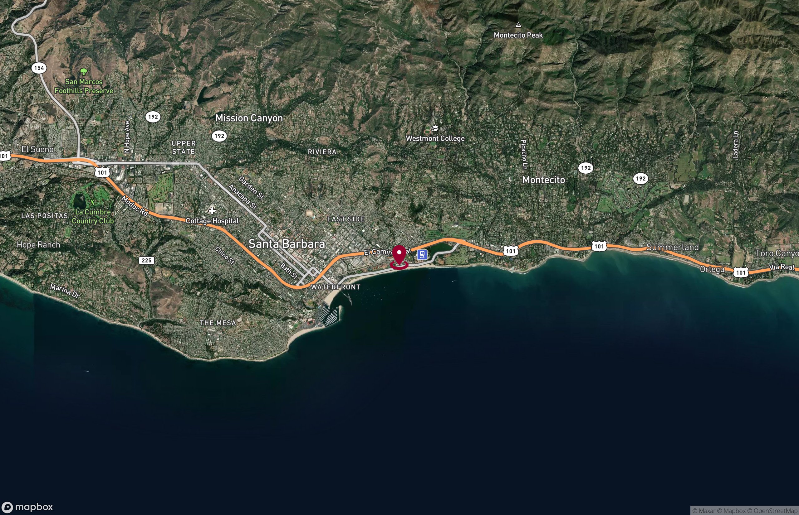Map Industrial Property for Sale - 404-414 Por La Mar Dr., Santa Barbara, California, 93101 (13)