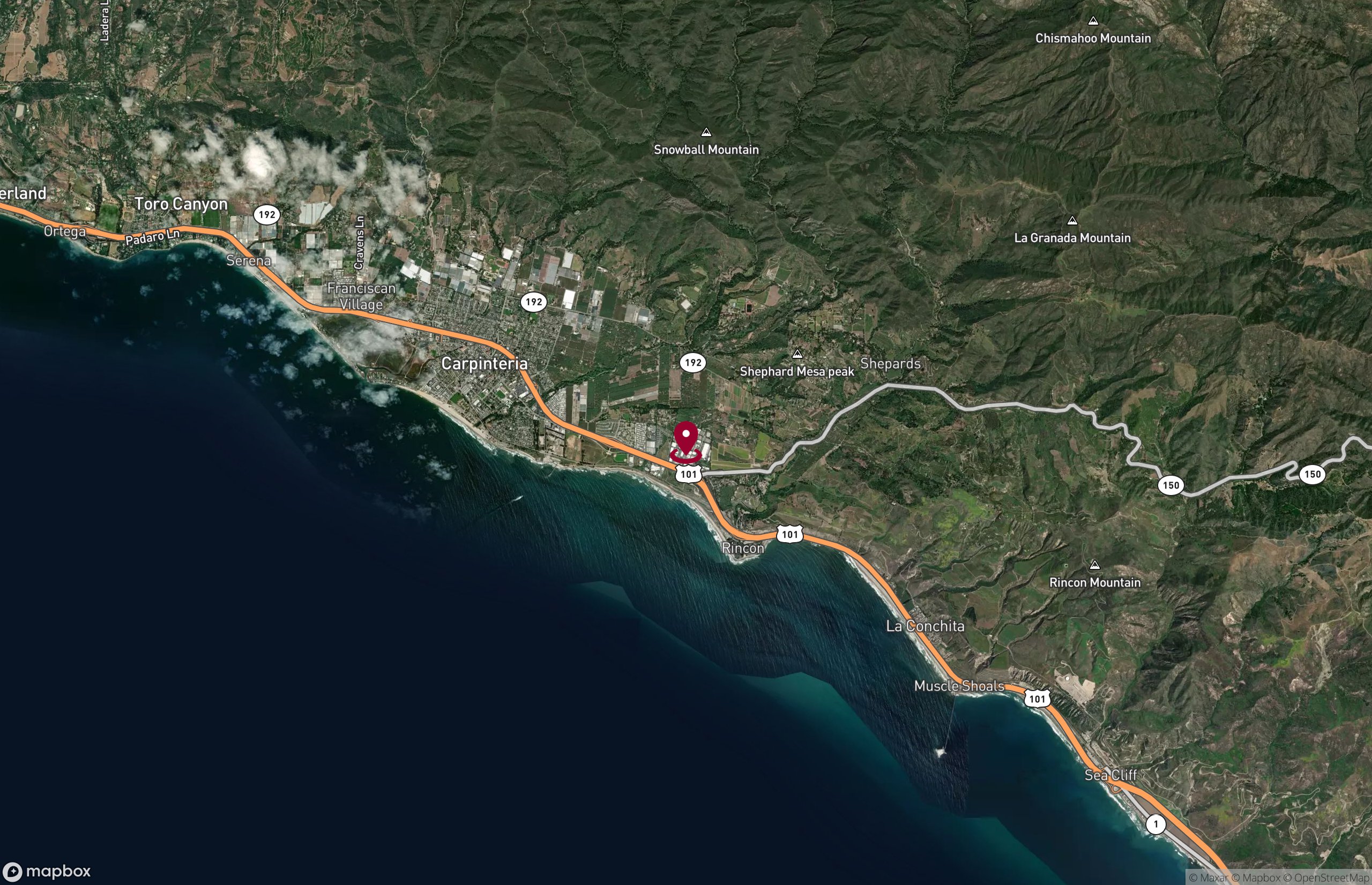 Map Industrial Property for Lease - 1115 Mark Ave, Carpinteria, California, 93013 (8)