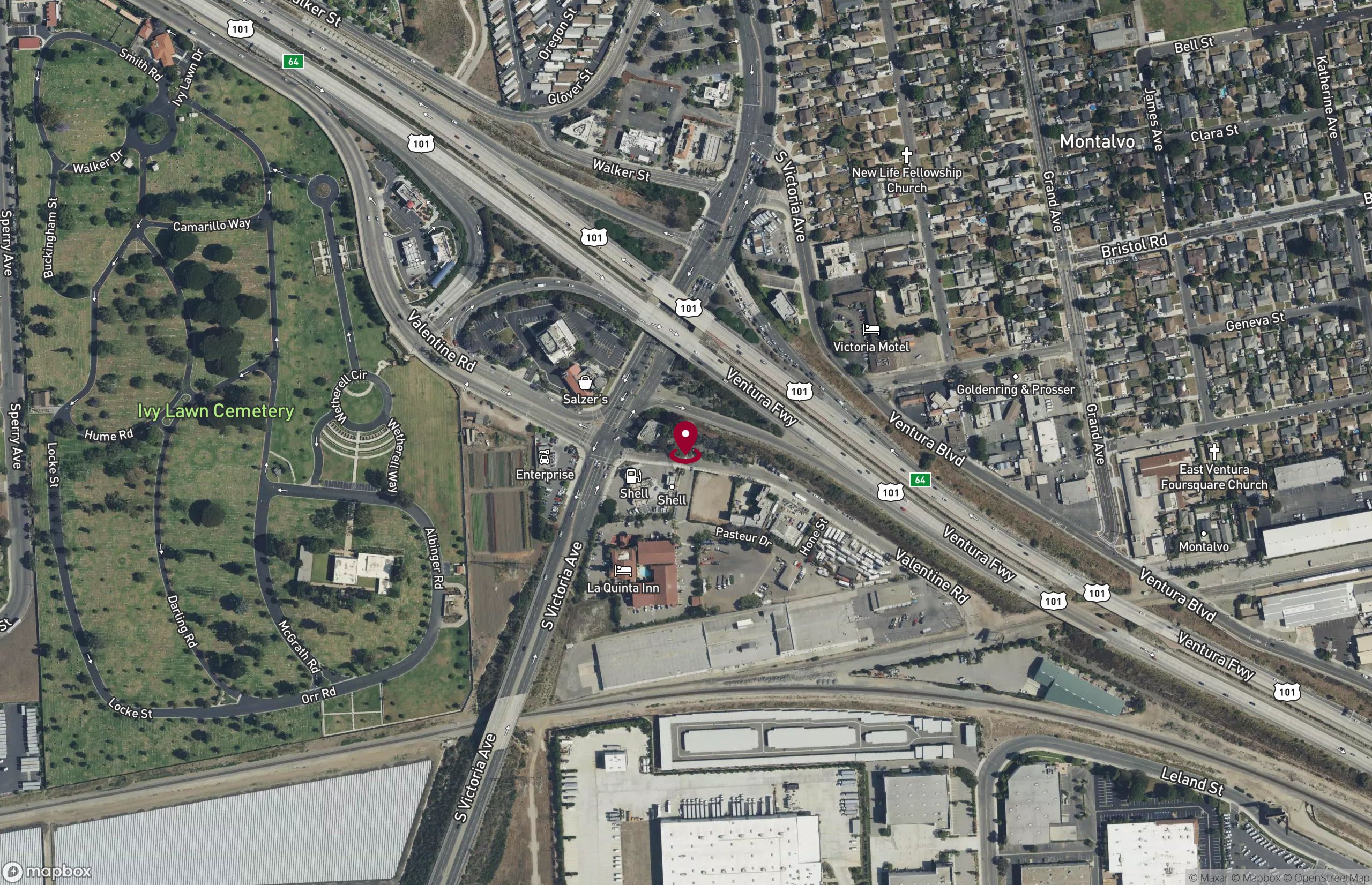 Map Office Property for Rent - 5801 Valentine Rd, Ventura, California, 93003 (9)