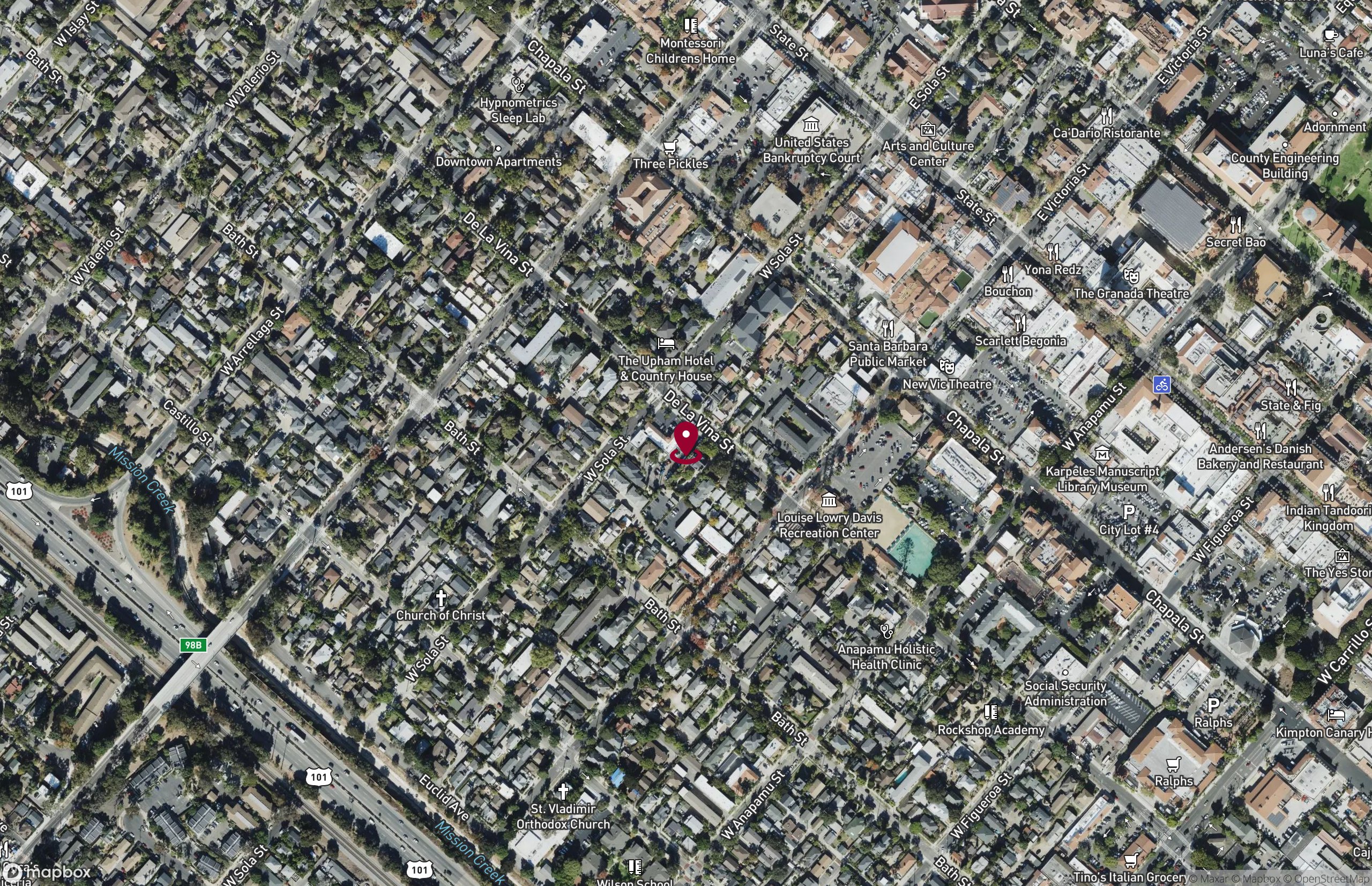 Map Industrial Property for Sale - 1327 De La Vina Street, Santa Barbara, California, 93101 (15)