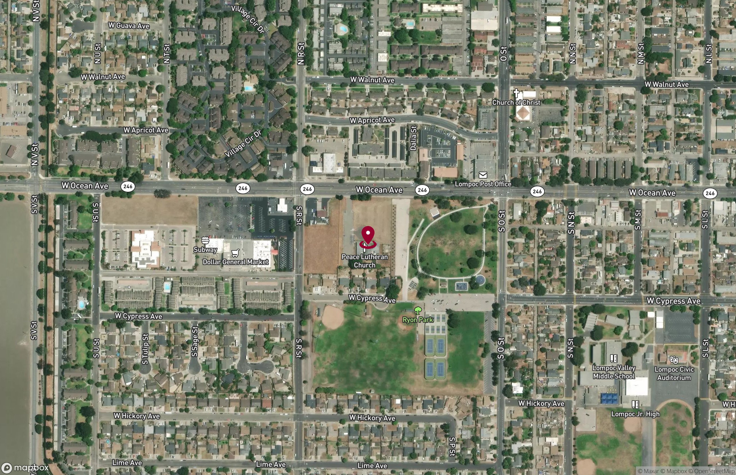 Map Special Purpose Property for Sale - 1000 West Ocean Avenue, Lompoc, California, 93436 (8)