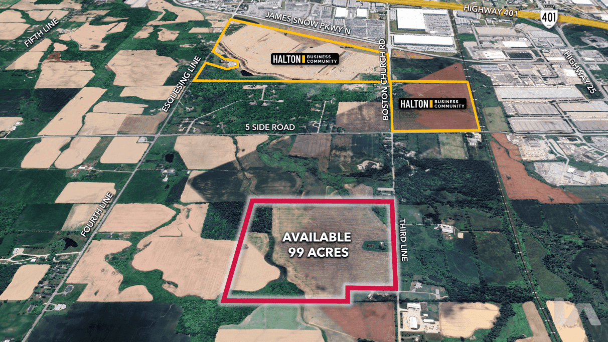 9297 Third Line, Aerial Photo - undefined Land for Sale - 9297 Third Line, Milton, ON, L9T 2X9 (1)