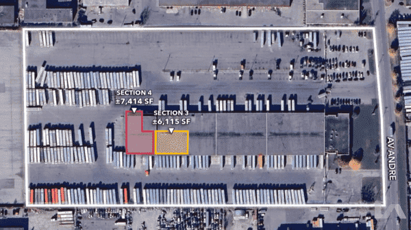 Industrial Space for Lease - 2800 Avenue Andre, Dorval, QC, H9P 1K3, Suite 3 & 4