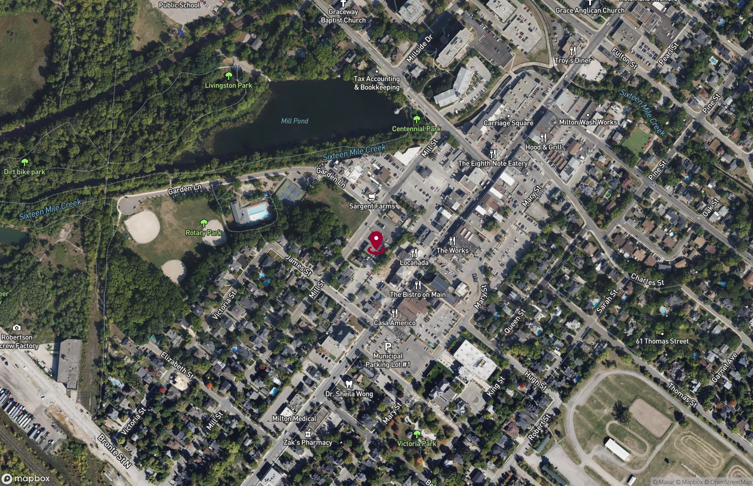 Map Retail Property for Sale - 158 Mill Street, Milton, ON, L9T 1S2 (8)