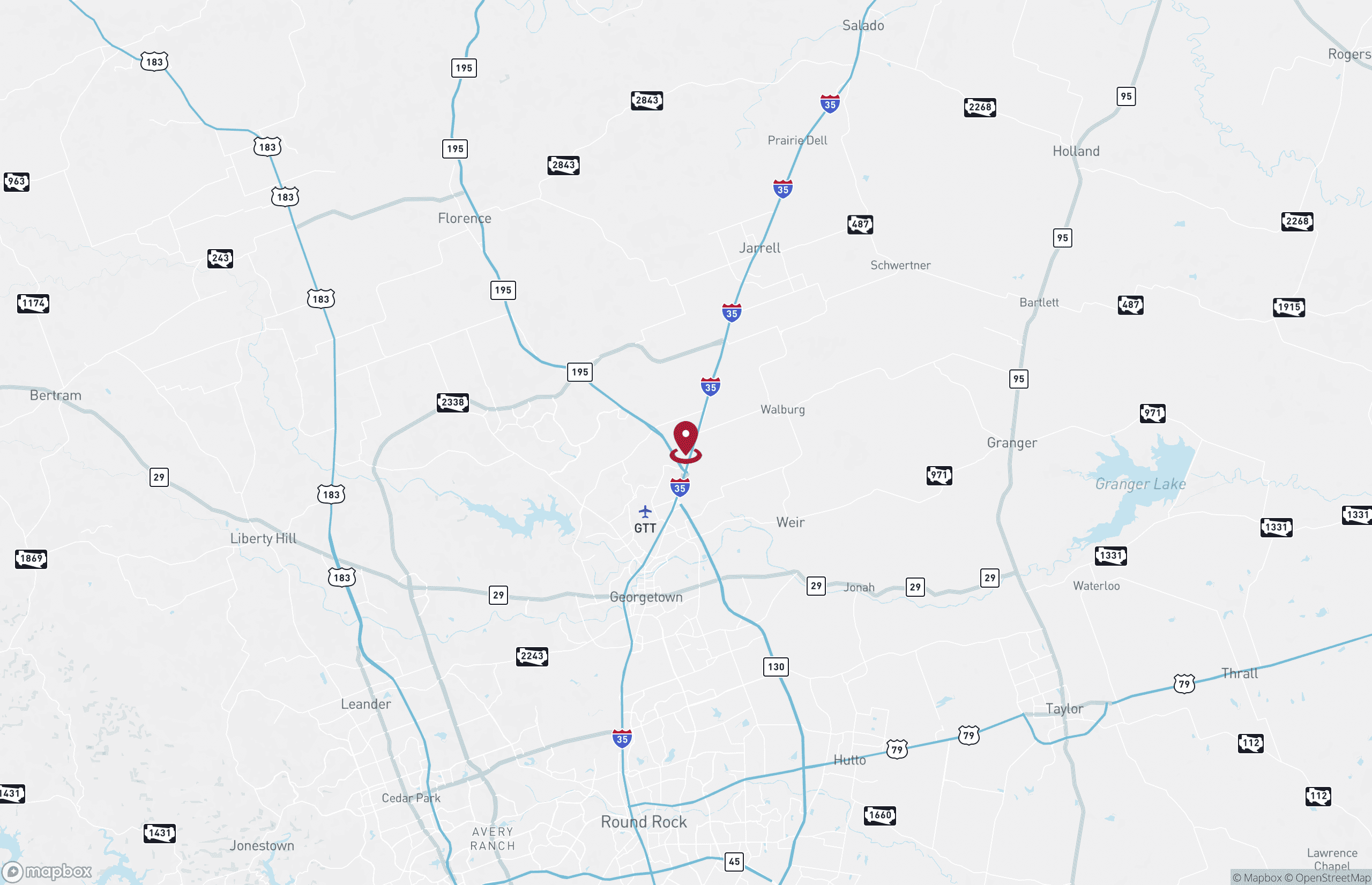 Map Industrial Property for Lease or Sale - 4813 N Interstate 35, Georgetown, Texas, 78633 (6)