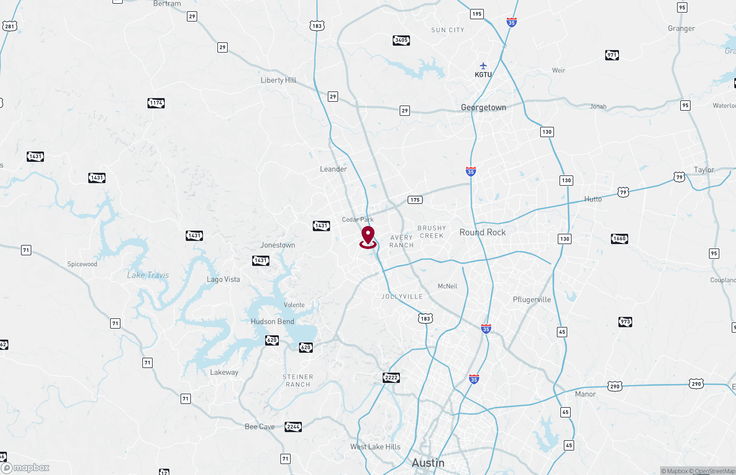 Map Industrial Property for Sale - 720 S Bell Blvd, Cedar Park, Texas, 78613-2891 (9)