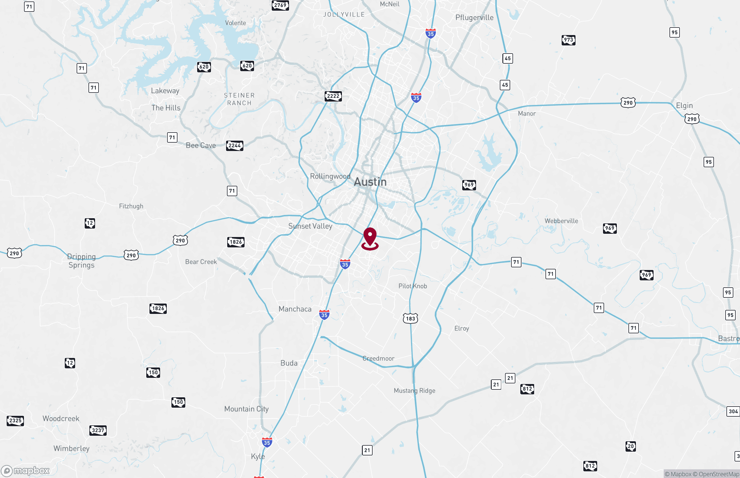 Map Industrial Property for Lease - 2150 Woodward St, Austin, Texas, 78744 (2)