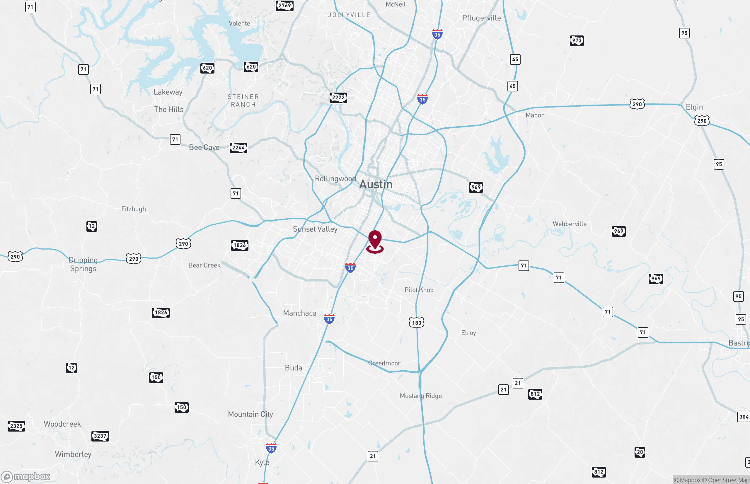 Map Industrial Property for Lease - 2170 Woodward St, Austin, Texas, 78744 (2)