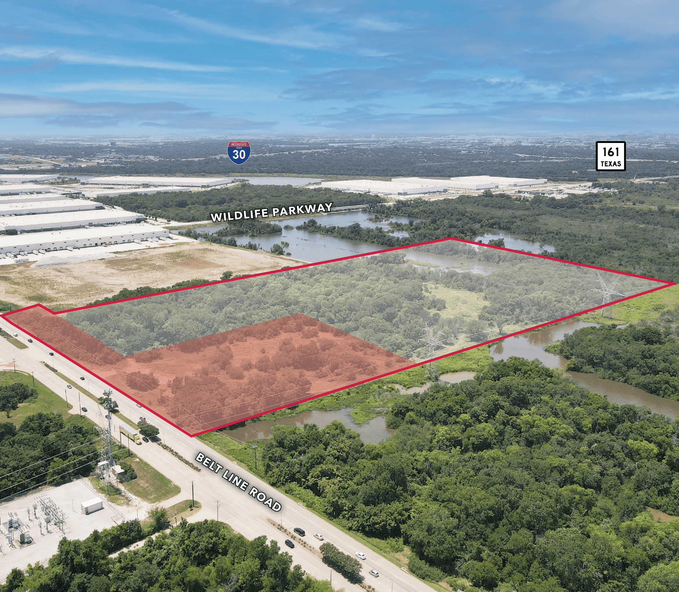 2451 S Belt Line Rd, Aerial Photo - Land for Sale - 2451 S Belt Line Rd, Irving, Texas, 75060- (7)