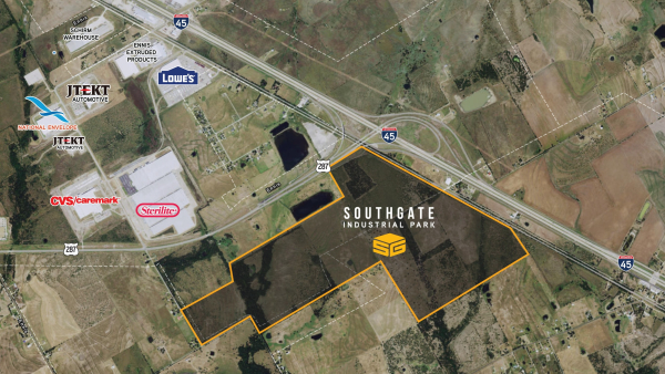 Land for Sale - SWQ I-45 & Hwy 287 Byp - Southgate Industrial Park, Ennis, TX, 75119-