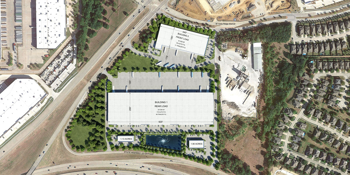 500 W Vista Ridge Mall Road, Site Plan - undefined Industrial Property for Lease - 500 W Vista Ridge Mall Drive, Lewisville, Texas, 75067 (2)