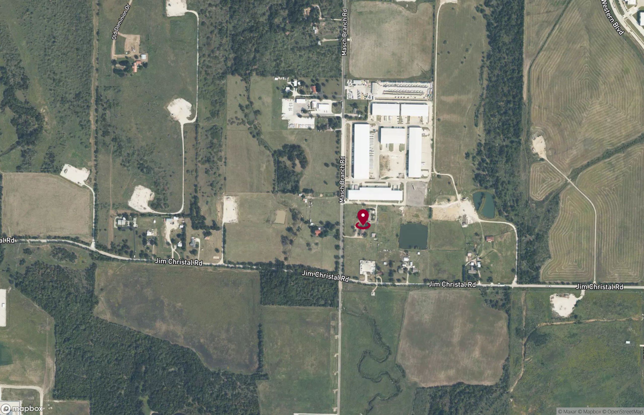 Map Industrial Property for Lease - NEC Jim Christal Rd & Masch Branch Rd, Denton, Texas, 76207 (3)
