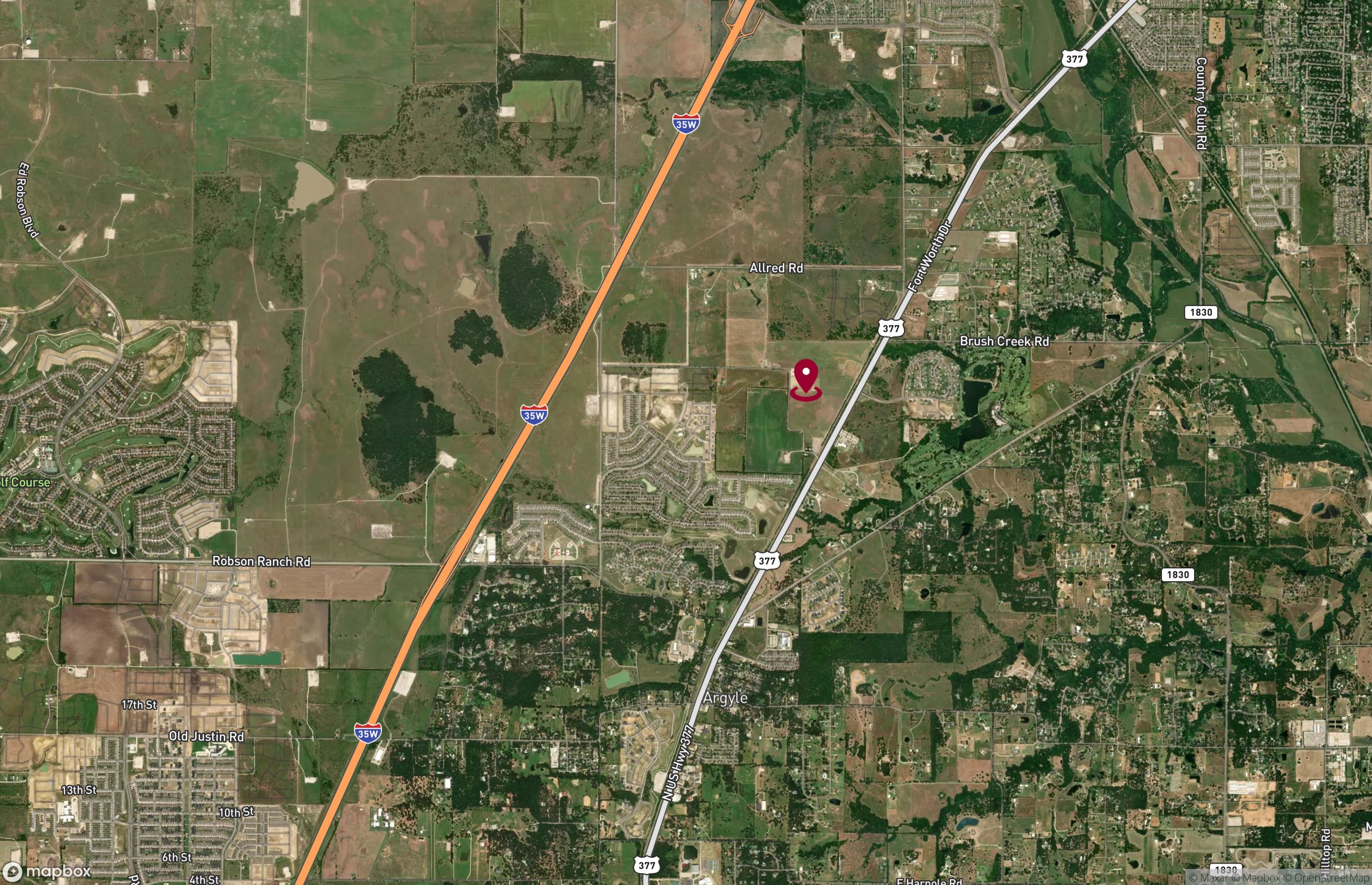 Map Industrial Property for Lease - 4687 Johnson Ln, Argyle, Texas, 76226 (2)