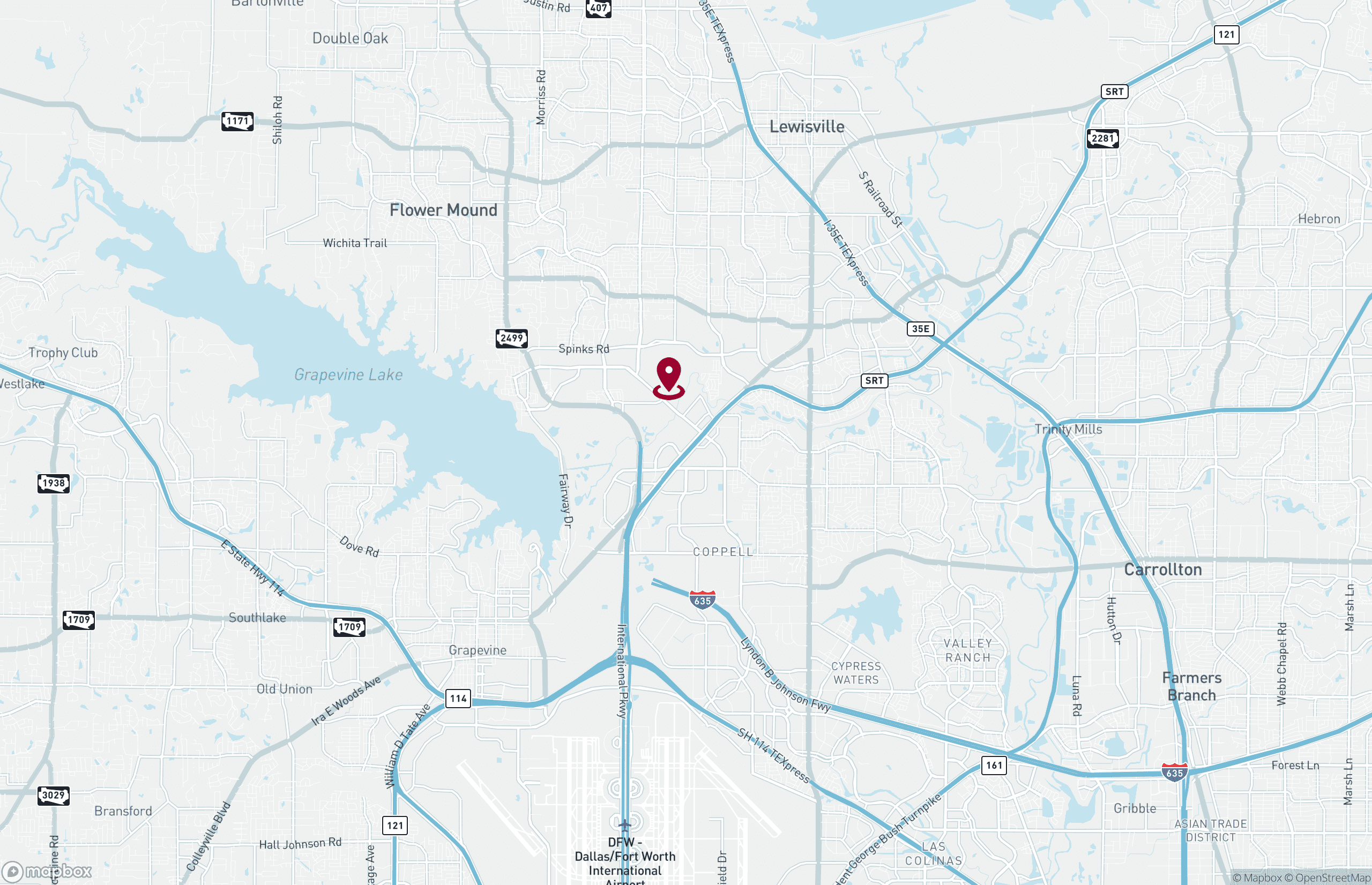 Map Industrial Property for Lease - 2555 S Valley Parkway, Lewisville, Texas, 75067 (3)