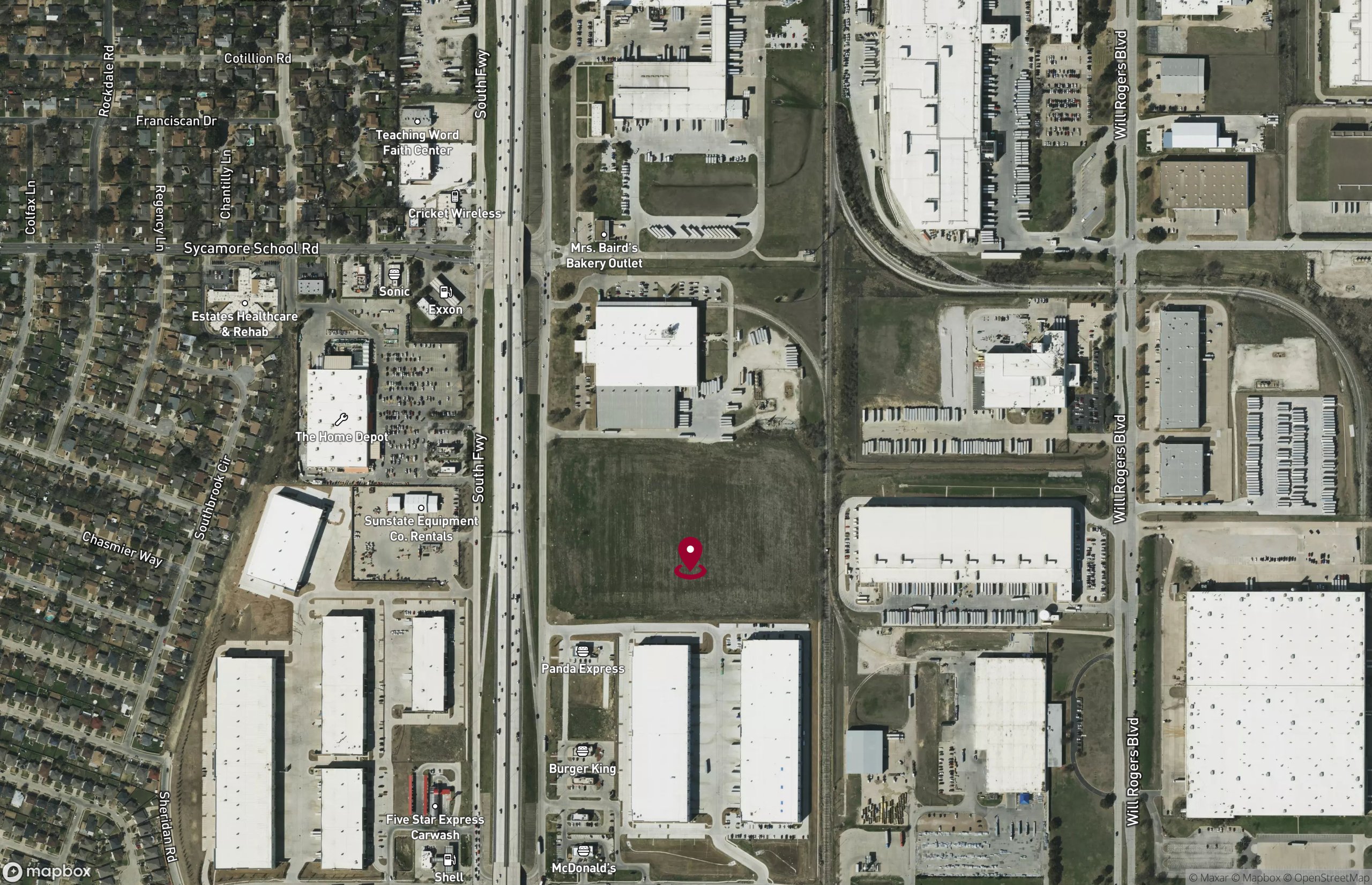 Map Industrial Property for Lease - 7901 South Fwy, Fort Worth, Texas, 76134 (3)