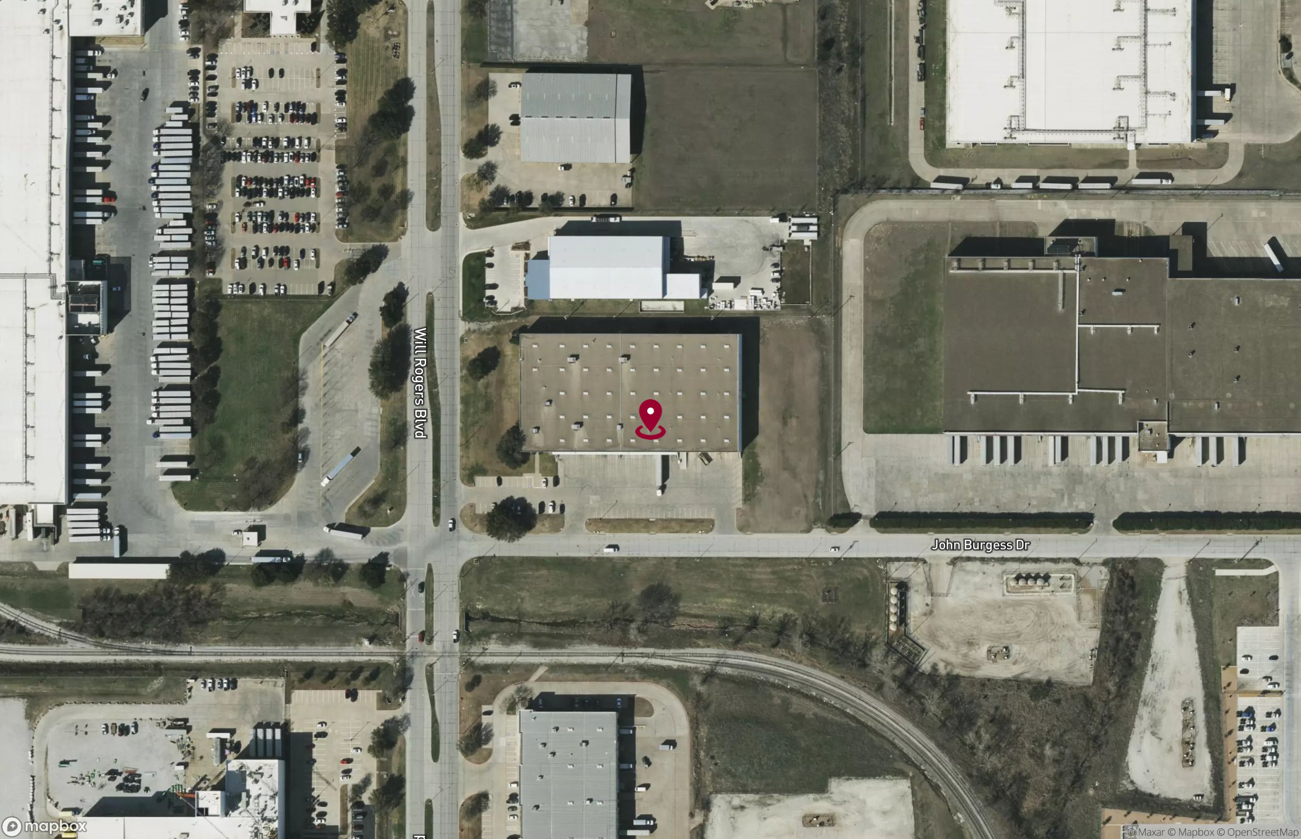 Map Industrial Property for Lease - 1101 John Burgess Dr, Fort Worth, Texas, 76140-6201 (3)