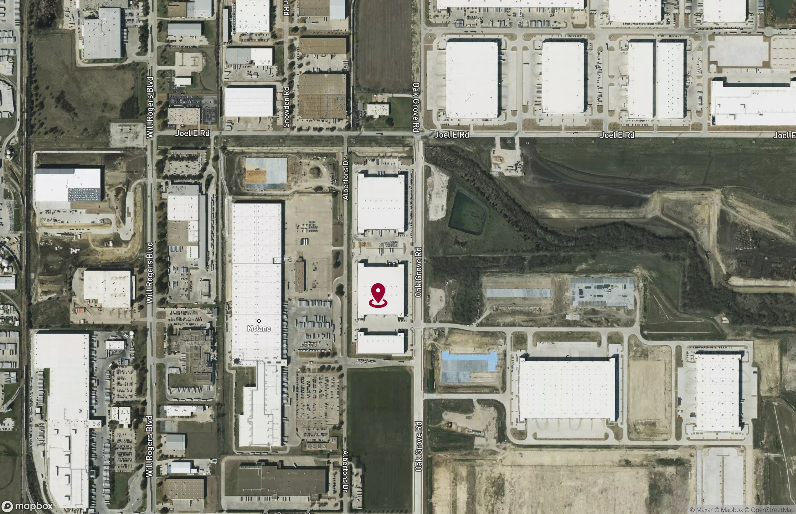 Map Industrial Property for Lease - 7300 Oak Grove Rd - Bldg B, Fort Worth, Texas, 76140 (2)