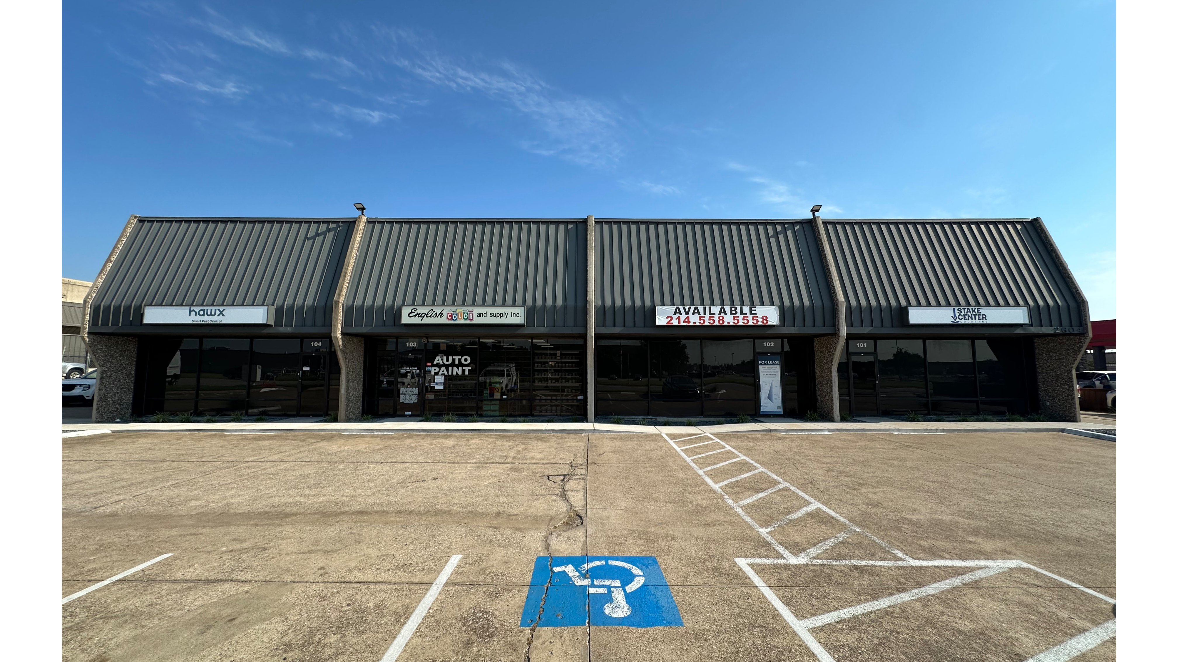 Industrial Space for Lease - 2604 W Marshall Dr, Grand Prairie, TX, 75051, Suite 102
