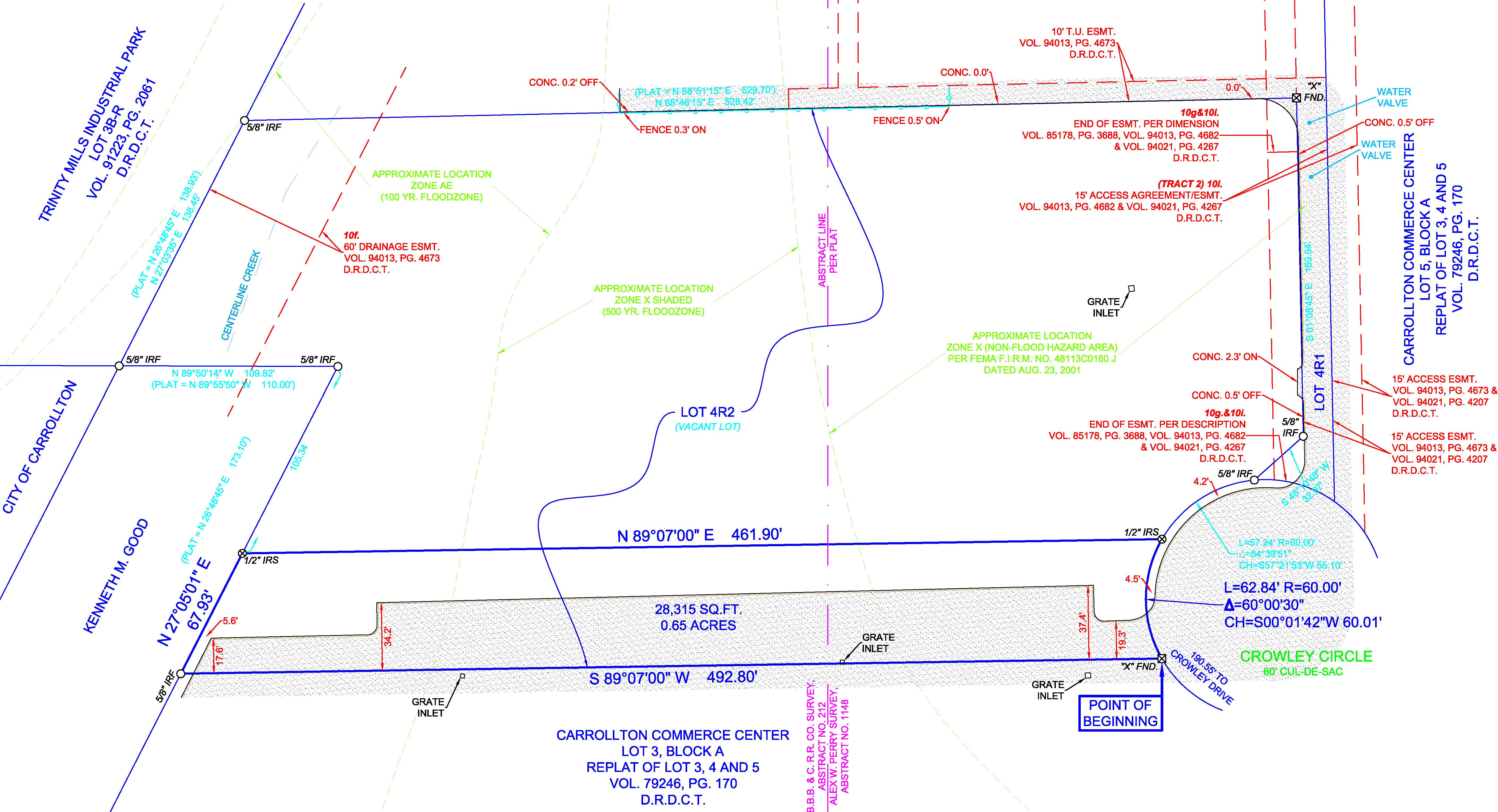1214 Crowley Circle, Site Plan - undefined Land for Sale - 1214 Crowley Circle, Carrollton, Texas, 75006 (1)