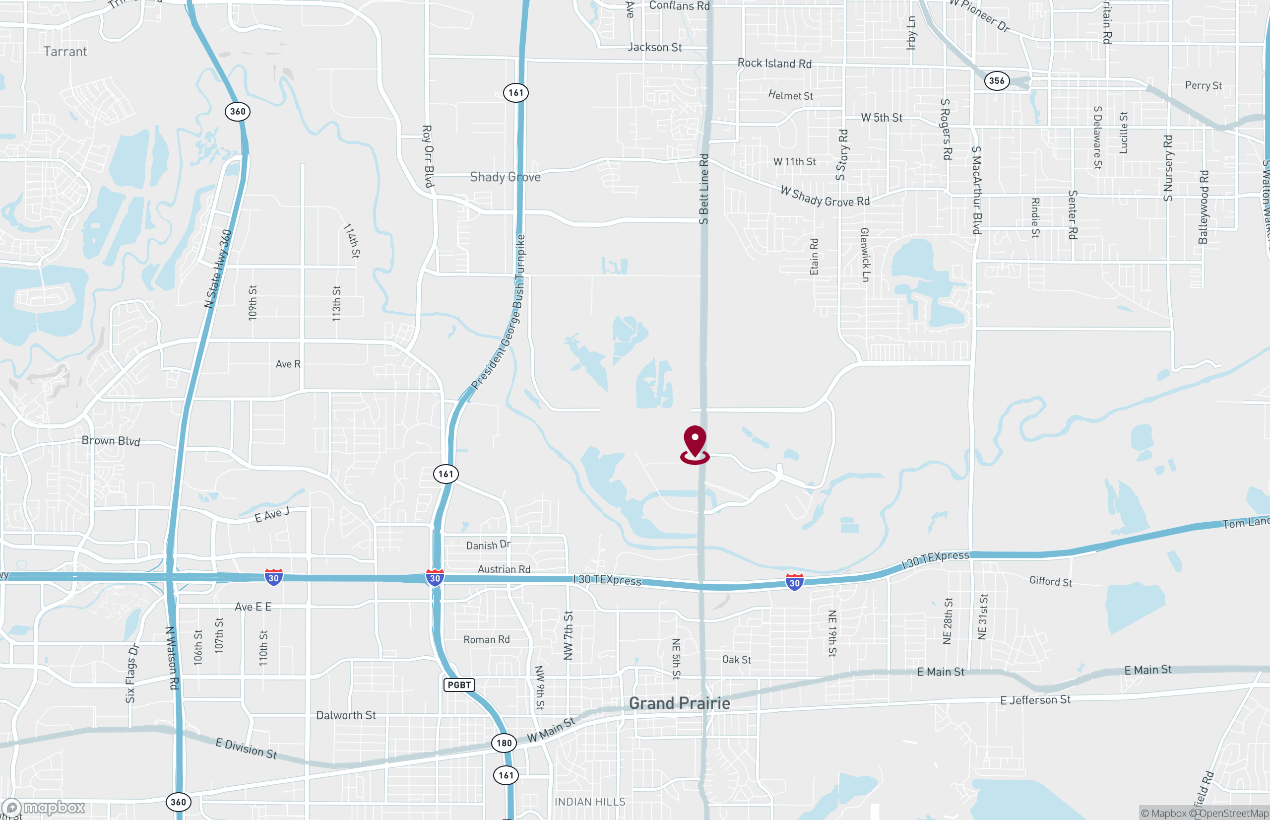 Map Industrial Property for Lease - 2451 N Belt Line Rd, Grand Prairie, Texas, 75060 (3)