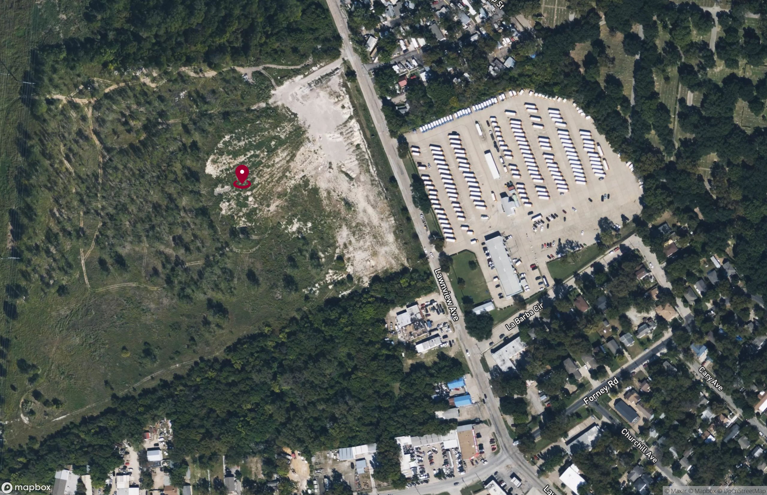 Map Industrial Property for Lease or Sale - 4661 Lawnview Ave, Dallas, Texas, 75227 (3)