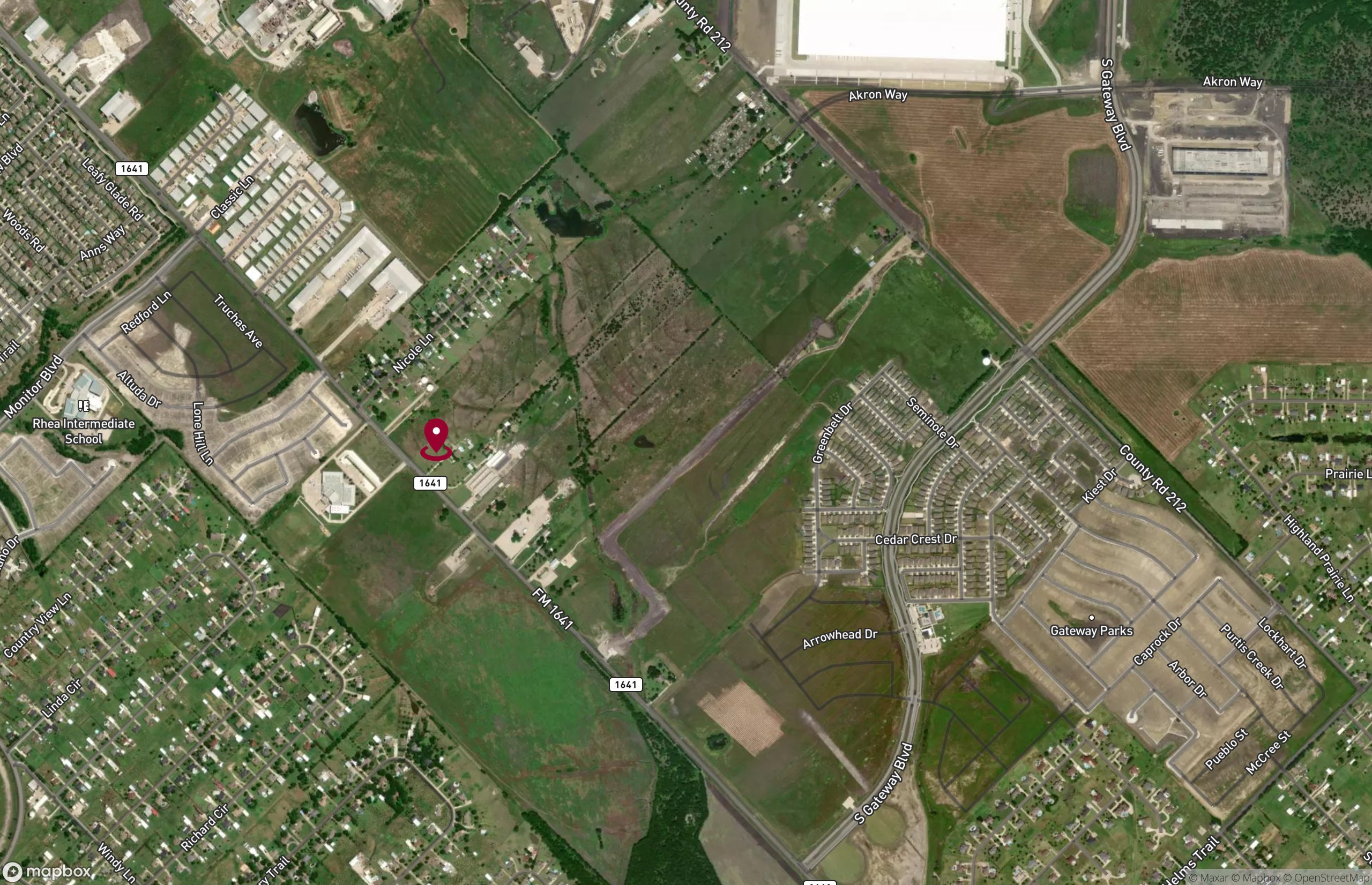 Map Industrial Property for Lease - 12726 FM1641, Forney, Texas, 75126 (2)