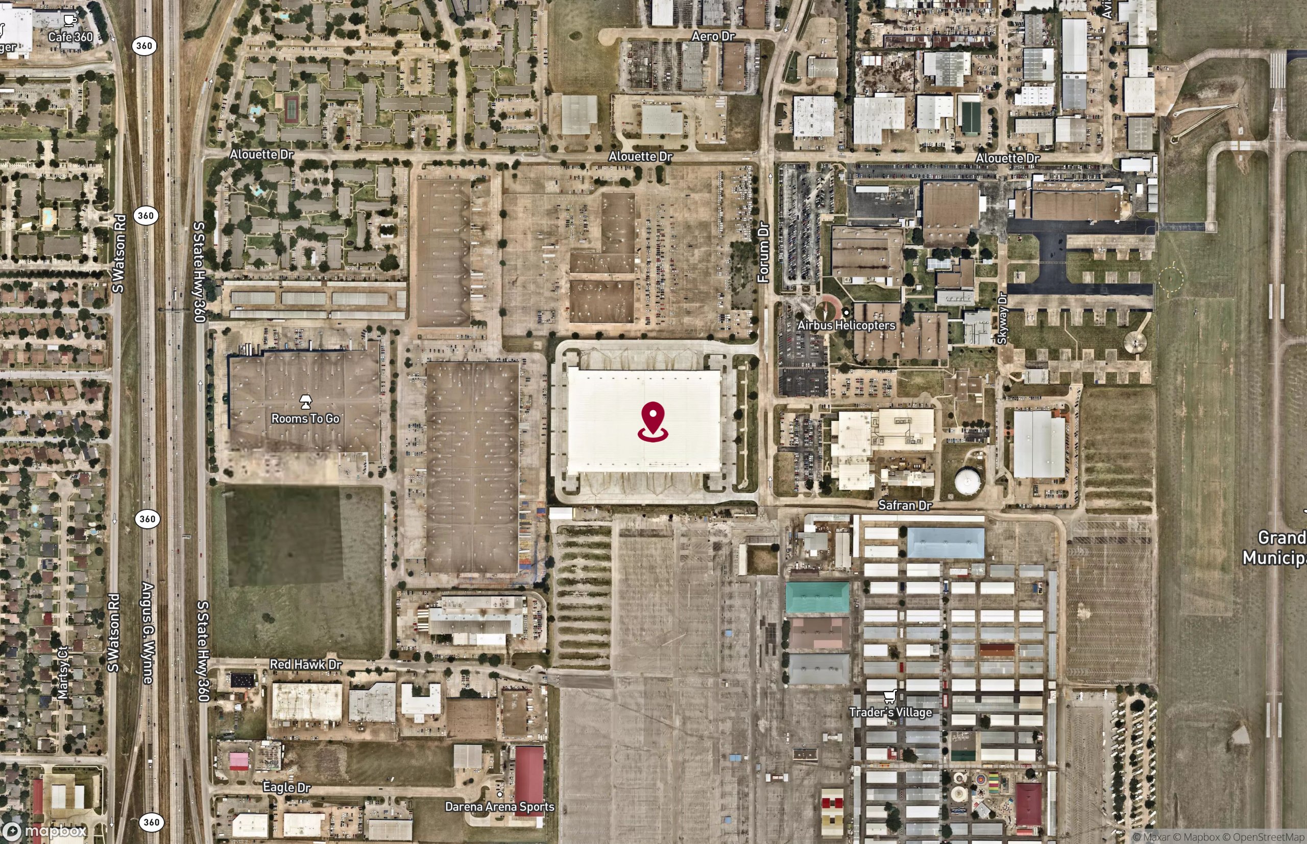 Map Industrial Property for Lease - 2710 N Forum Dr, Grand Prairie, Texas, 75052 (2)