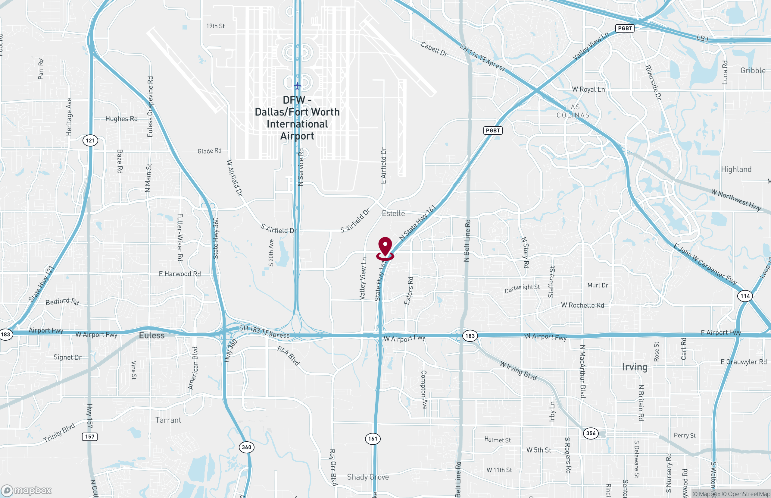 Map Industrial Property for Lease - 4335 W Northgate Dr, Irving, Texas, 75062 (3)