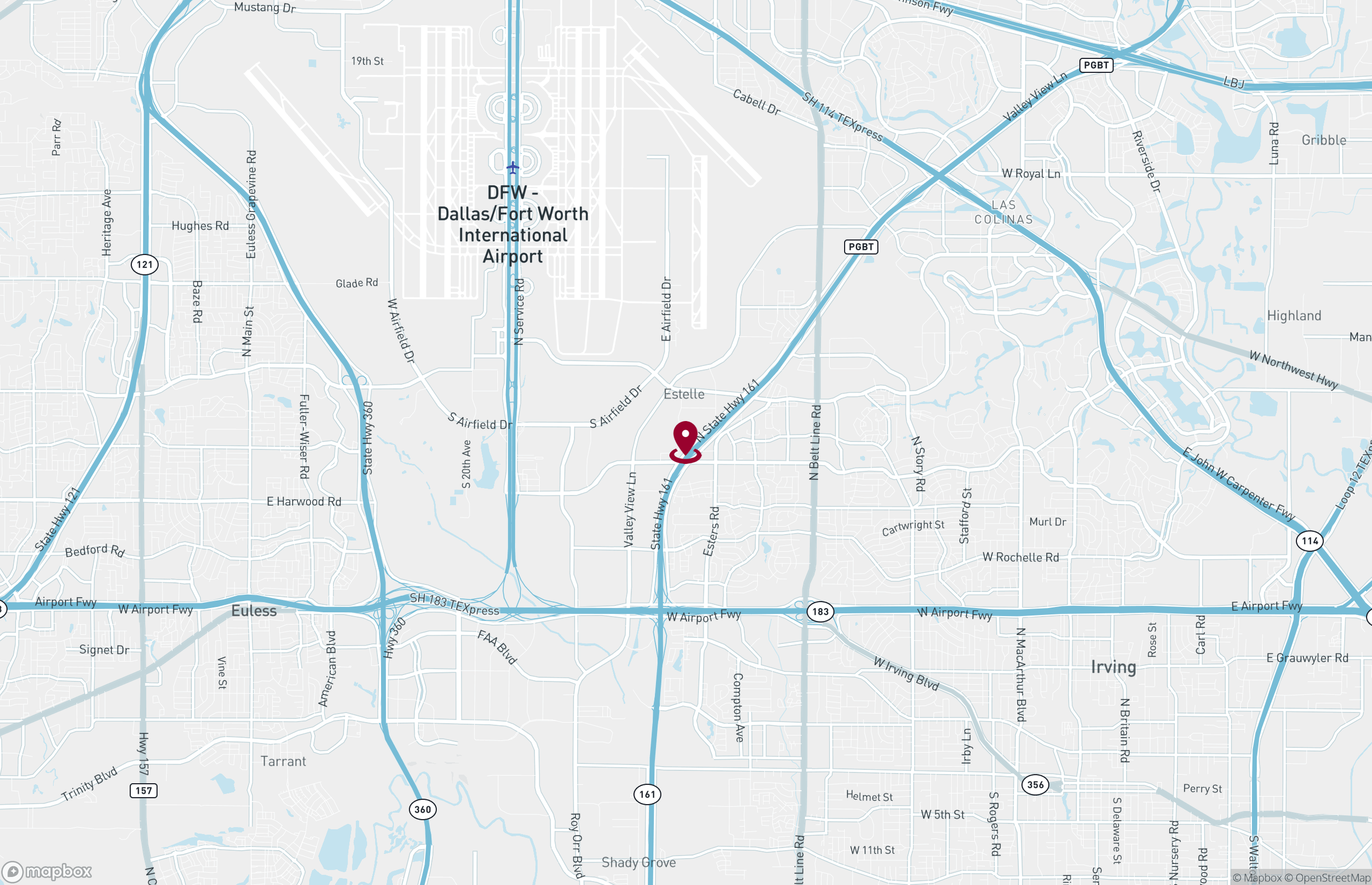 Map Industrial Property for Lease - 2615 Block Dr, Irving, Texas, 75038 (3)