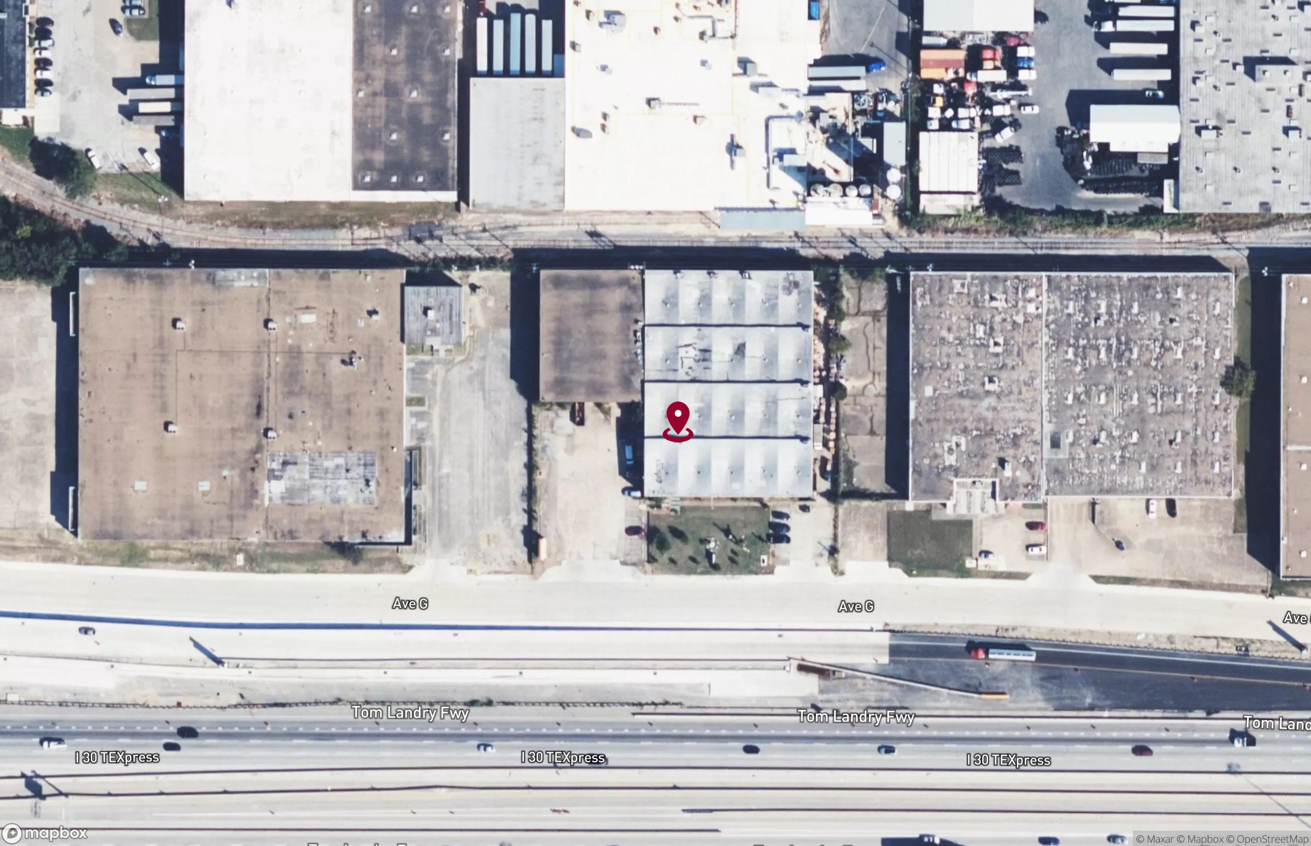 Map Industrial Property for Lease - 941 Avenue G, Arlington, Texas, 76011-7711 (2)
