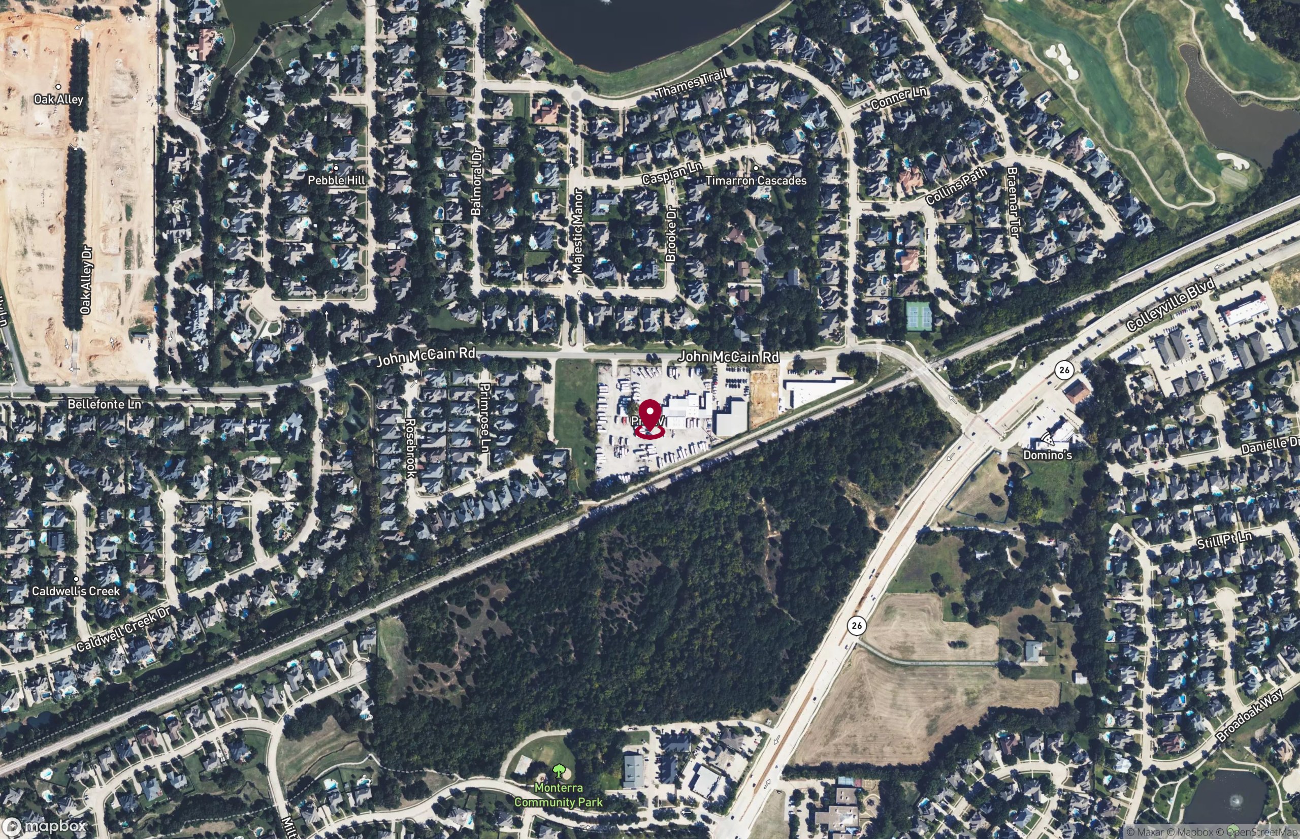 Map Industrial Property for Lease - 1809 John Mccain Rd, Colleyville, Texas, 76034 (2)