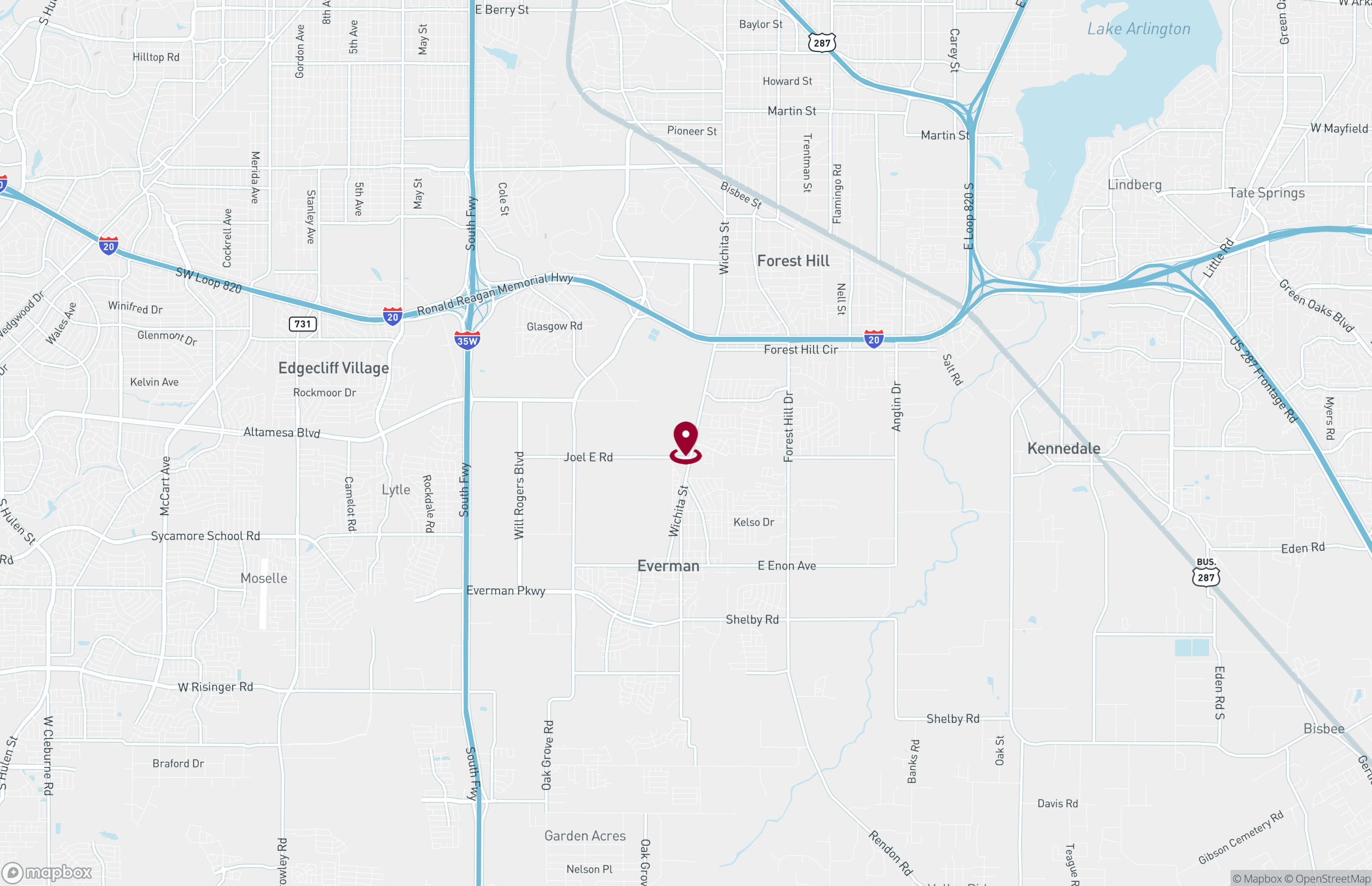 Map Industrial Property for Lease or Sale - 2601 Joel East Rd, Fort Worth, Texas, 76140 (3)