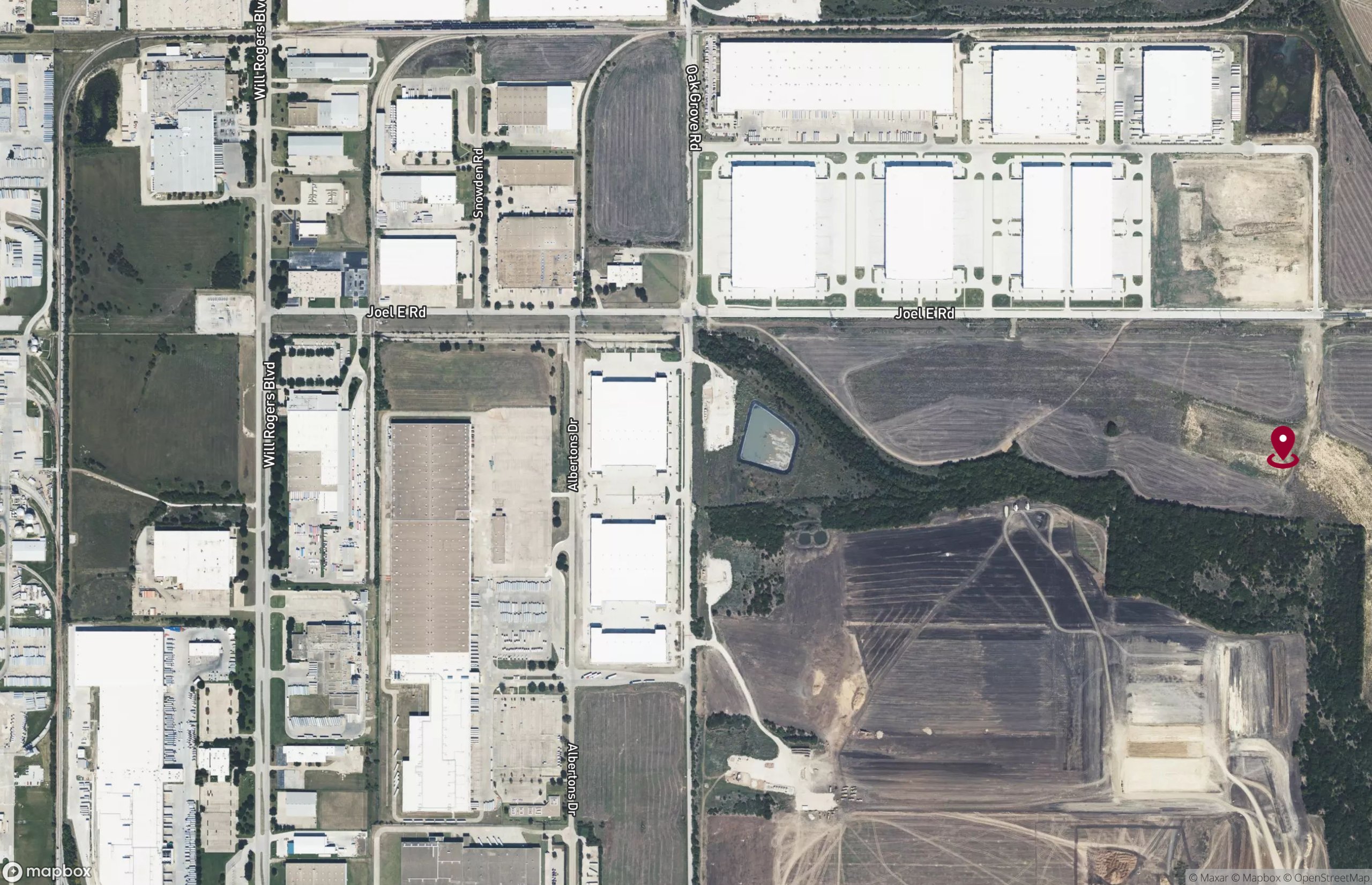 Map Industrial Property for Lease - 7000 Oak Grove Rd, Fort Worth, Texas, 76140 (2)