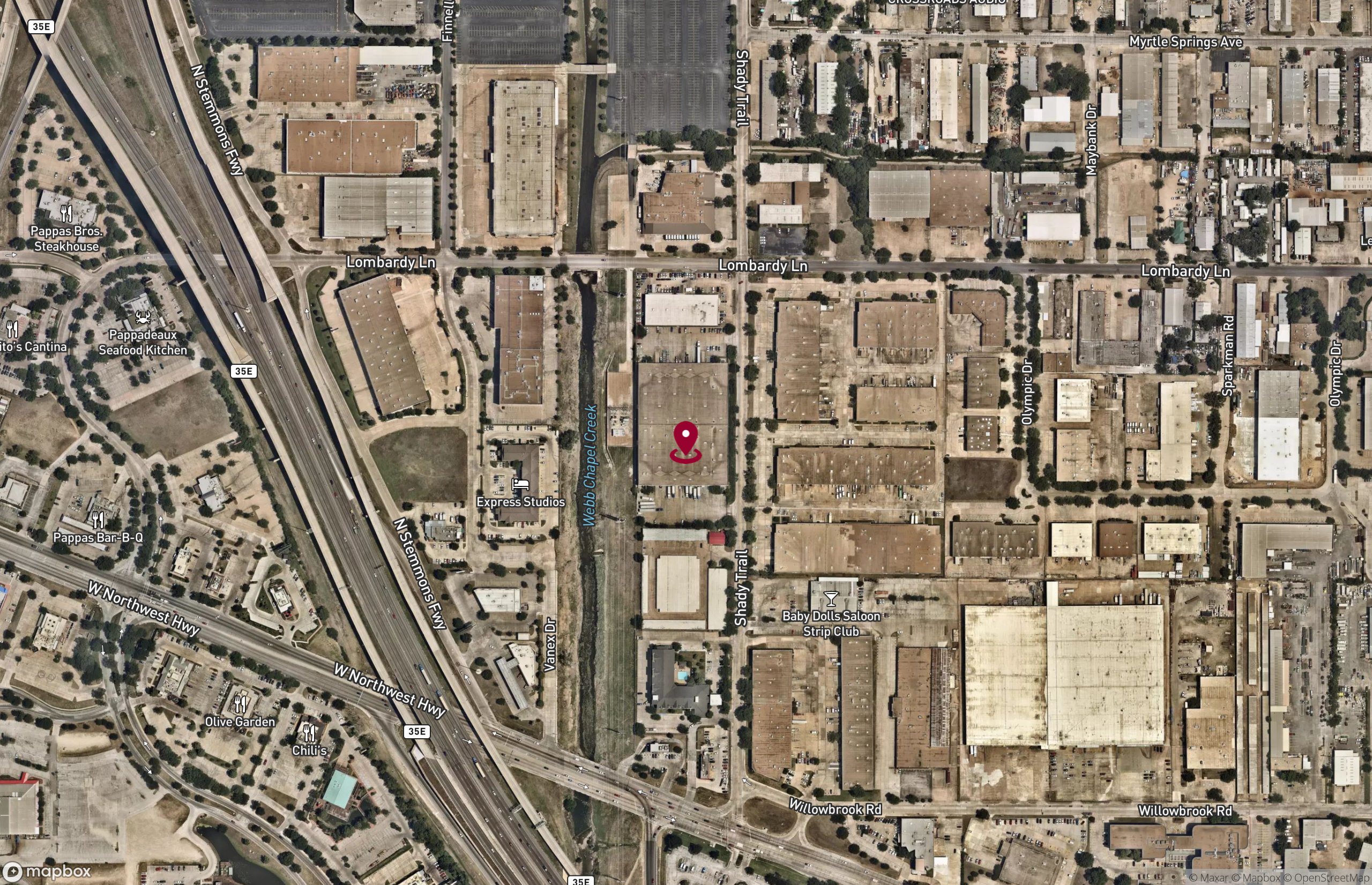 10405 Shady Trl, Dallas, TX Industrial Property for Lease ID