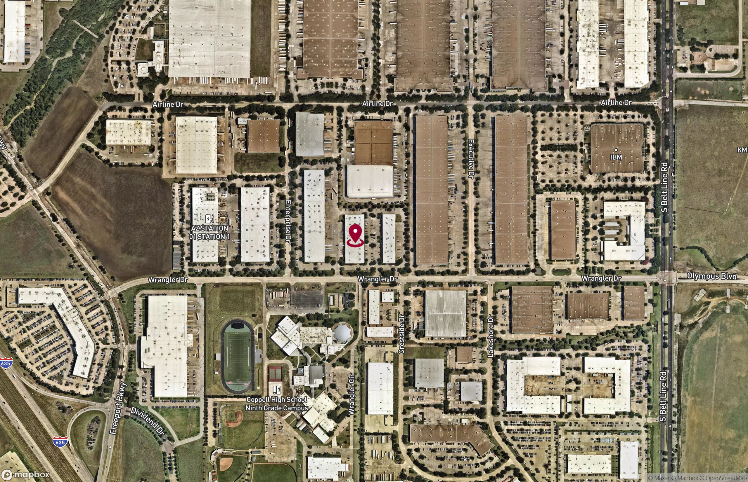 Map Industrial Property for Lease - 480 Wrangler Dr, Coppell, Texas, 75019-4688 (2)