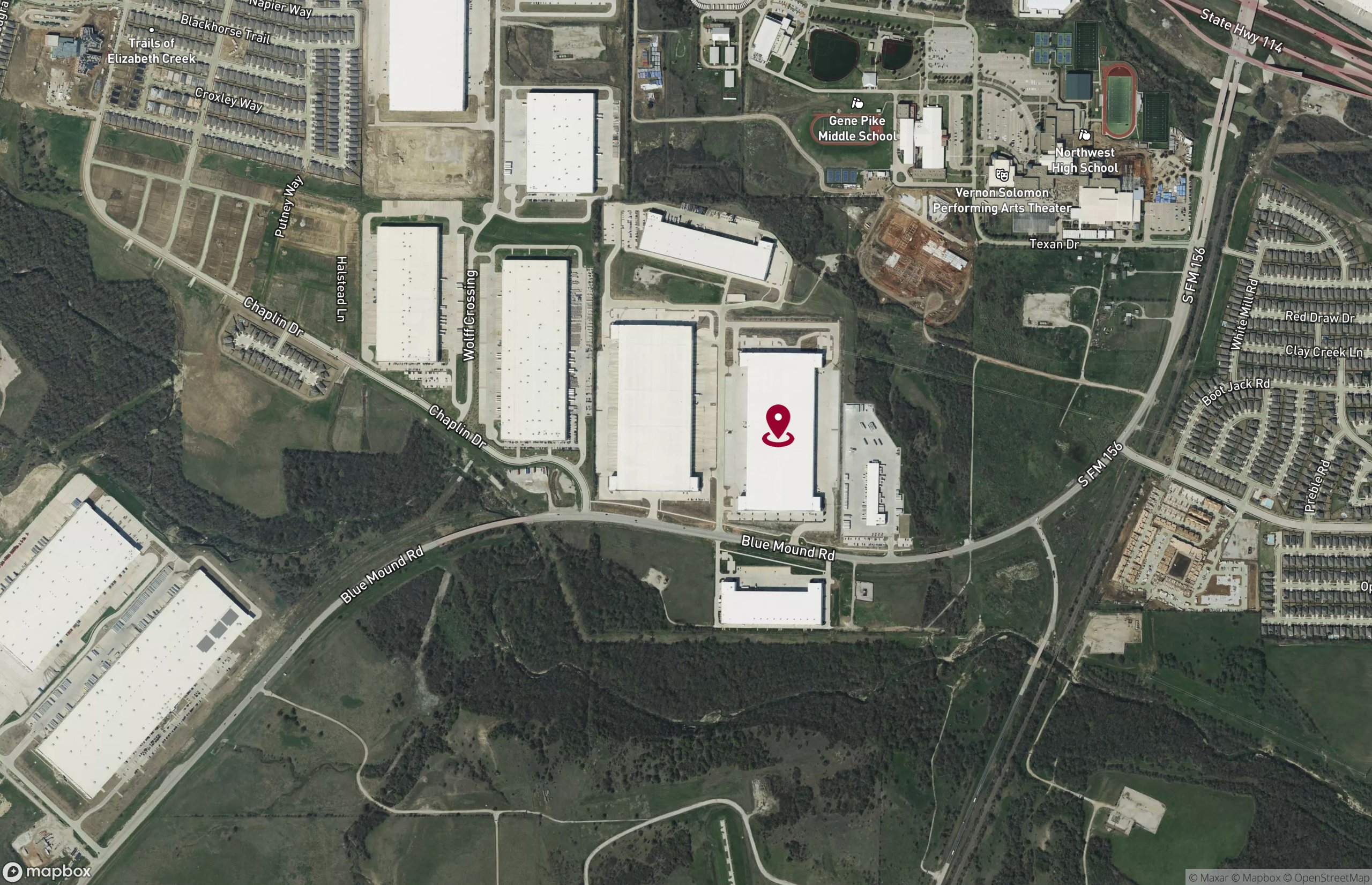 Map Industrial Property for Lease - 15300 Northlink Drive, Justin, Texas, 76247-8792 (4)
