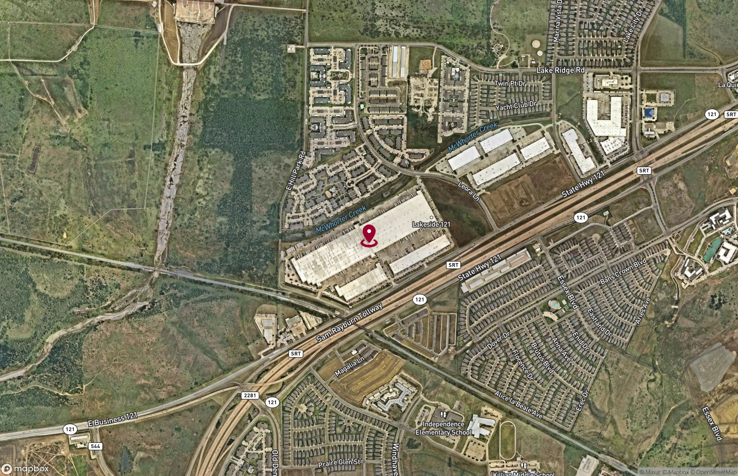 Map Industrial Property for Lease - 2525 E State Highway 121, Lewisville, Texas, 75056 (4)