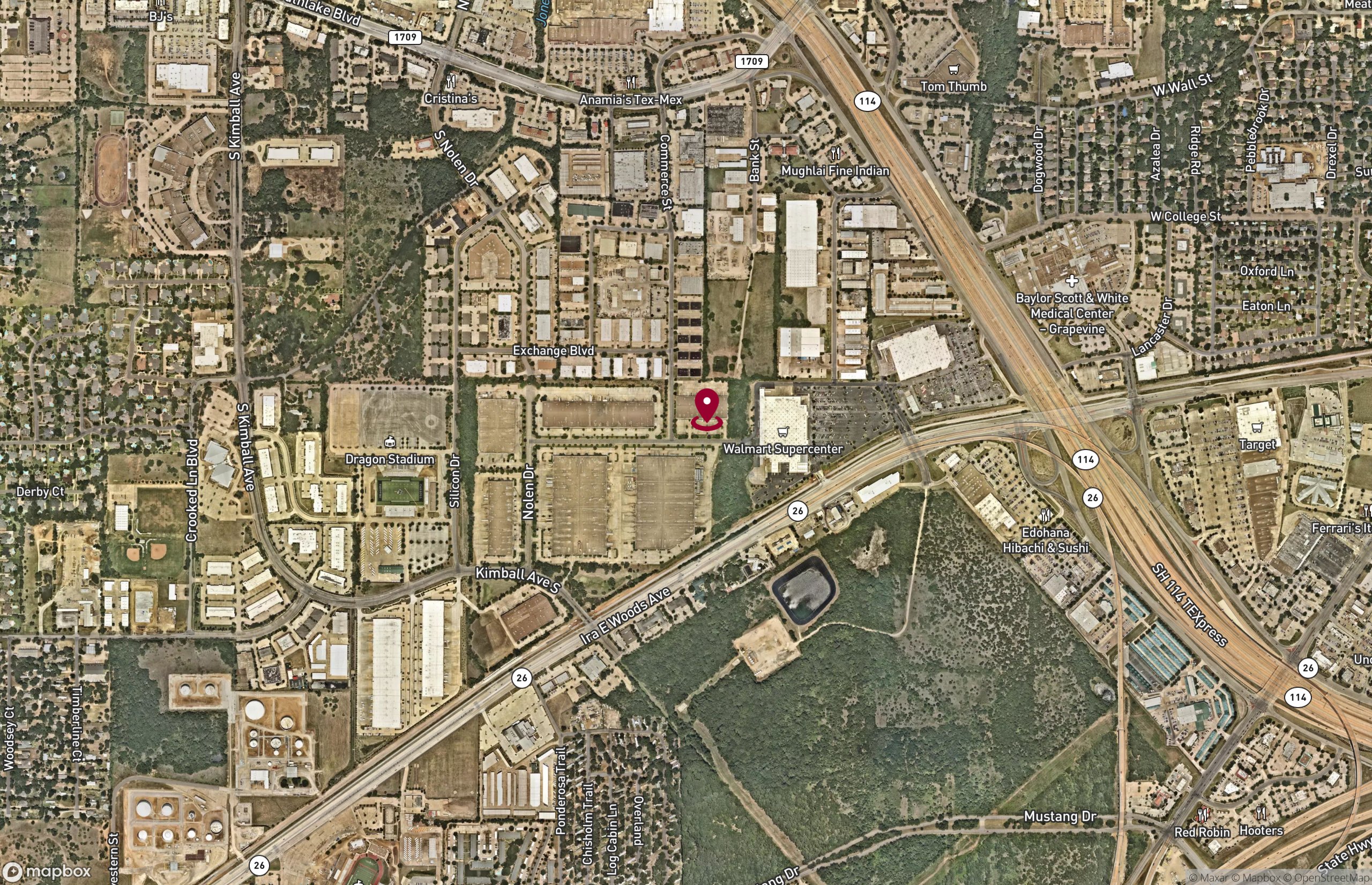 Map Industrial Property for Lease - 720 Industrial Blvd, Grapevine, Texas, 76051-8642 (2)