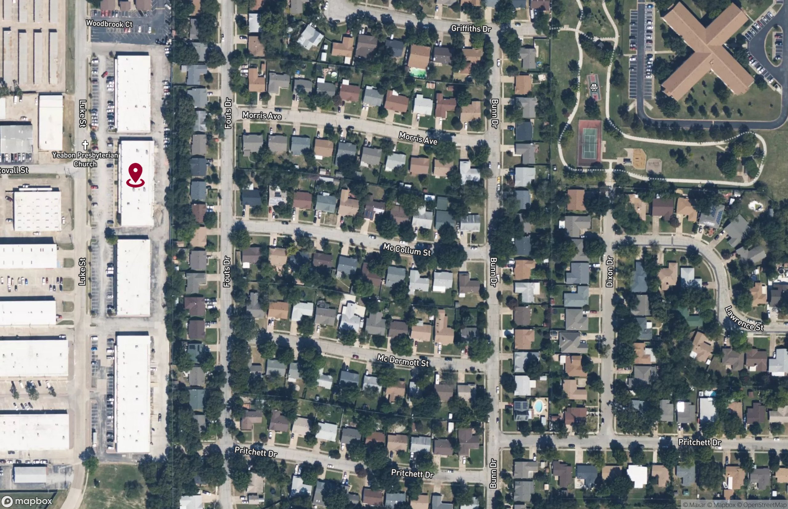 Map Industrial Property for Lease - 1128-1148 Luke St, Irving, Texas, 75061 (2)