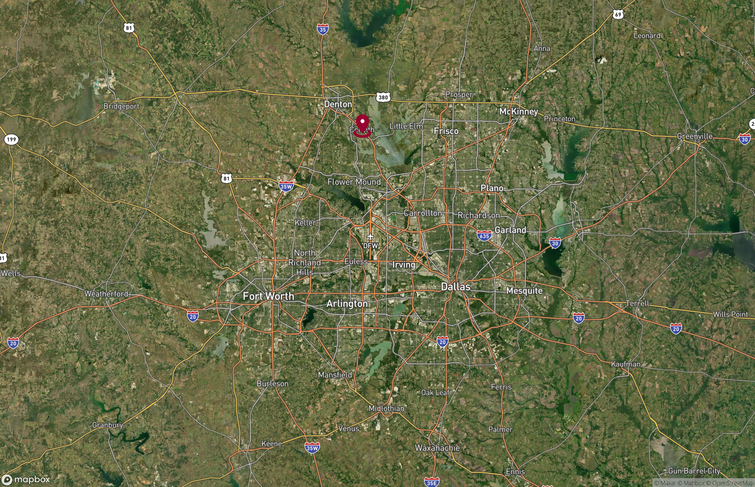 Map Industrial Property for Lease or Sale - 2950 W Shady Shores Rd, Corinth, Texas, 76208 (3)