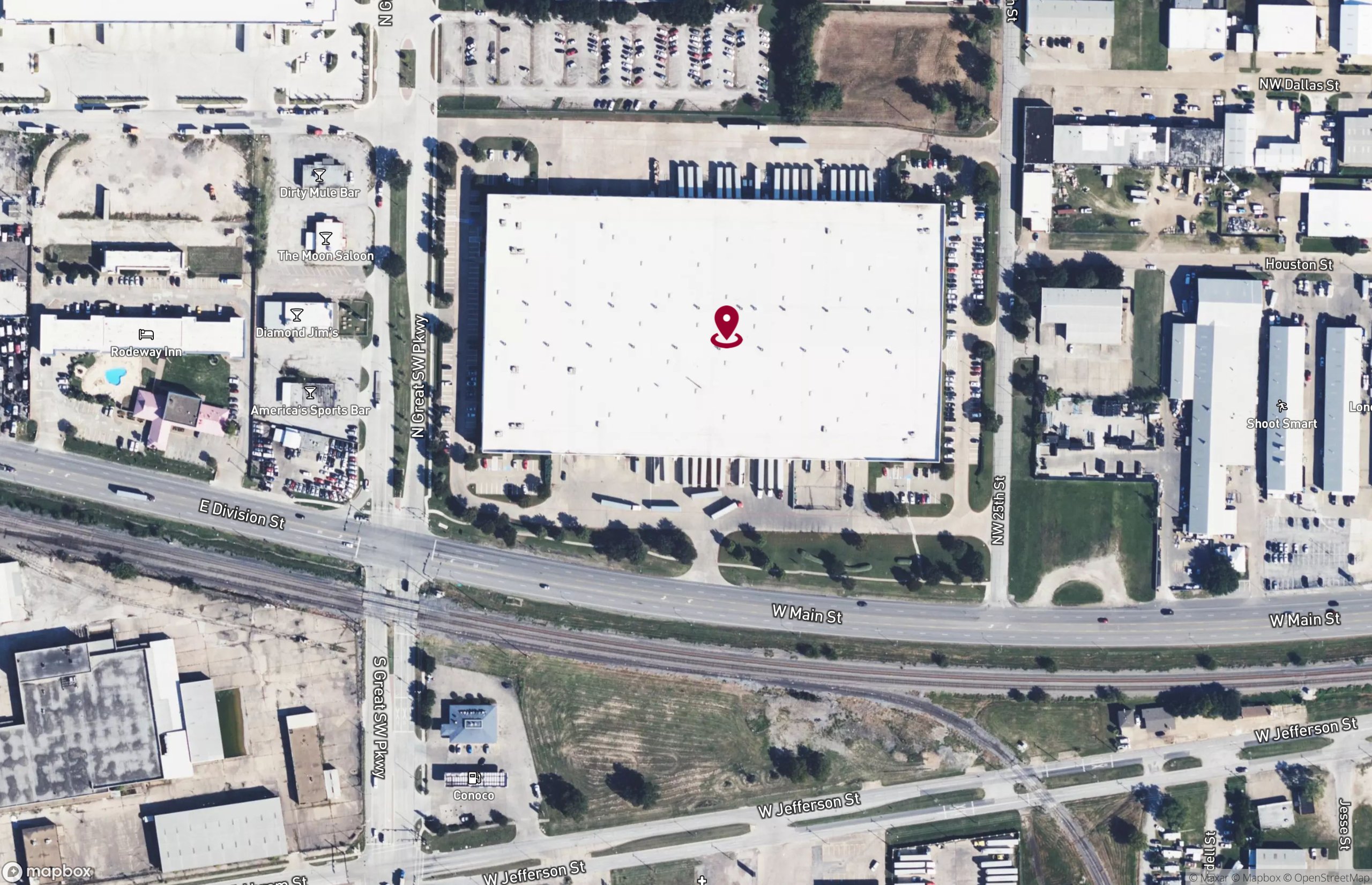 Map Industrial Property for Lease - 2510 W Main St, Grand Prairie, Texas, 75050 (2)