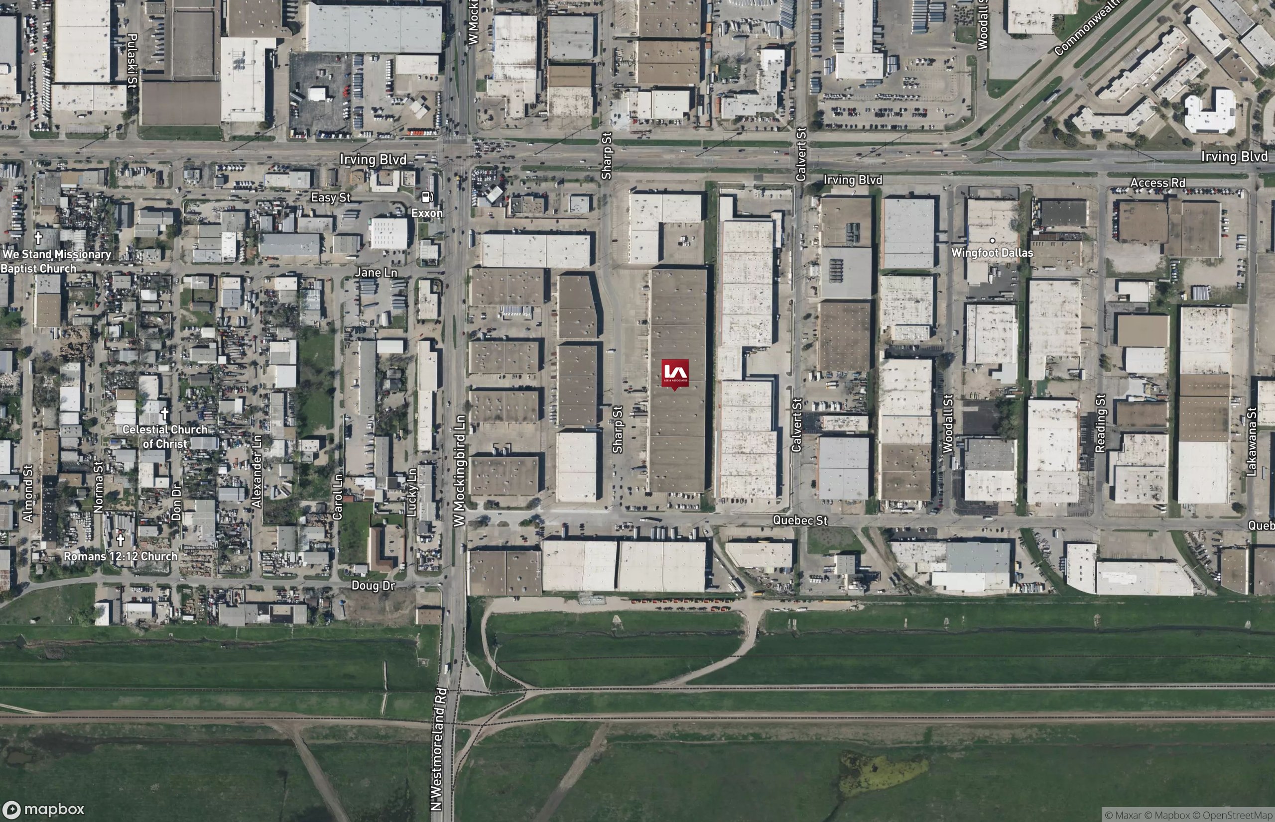 Map Industrial Property for Lease - 4900-4930 Sharp St, Dallas, Texas, 75247 (2)