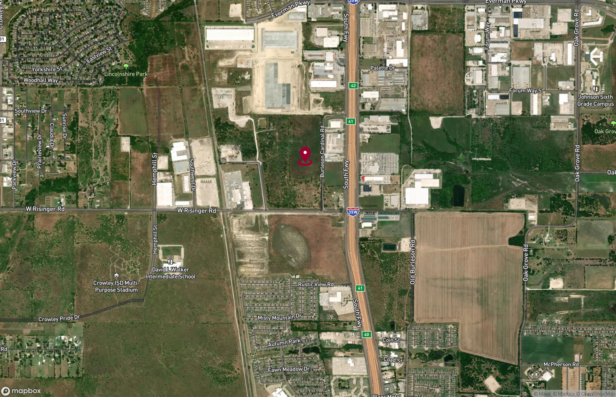 Map Industrial Property for Lease - 9450 Burleson Cardinal Rd - Bldg 1, Fort Worth, Texas, 76140-5305 (3)