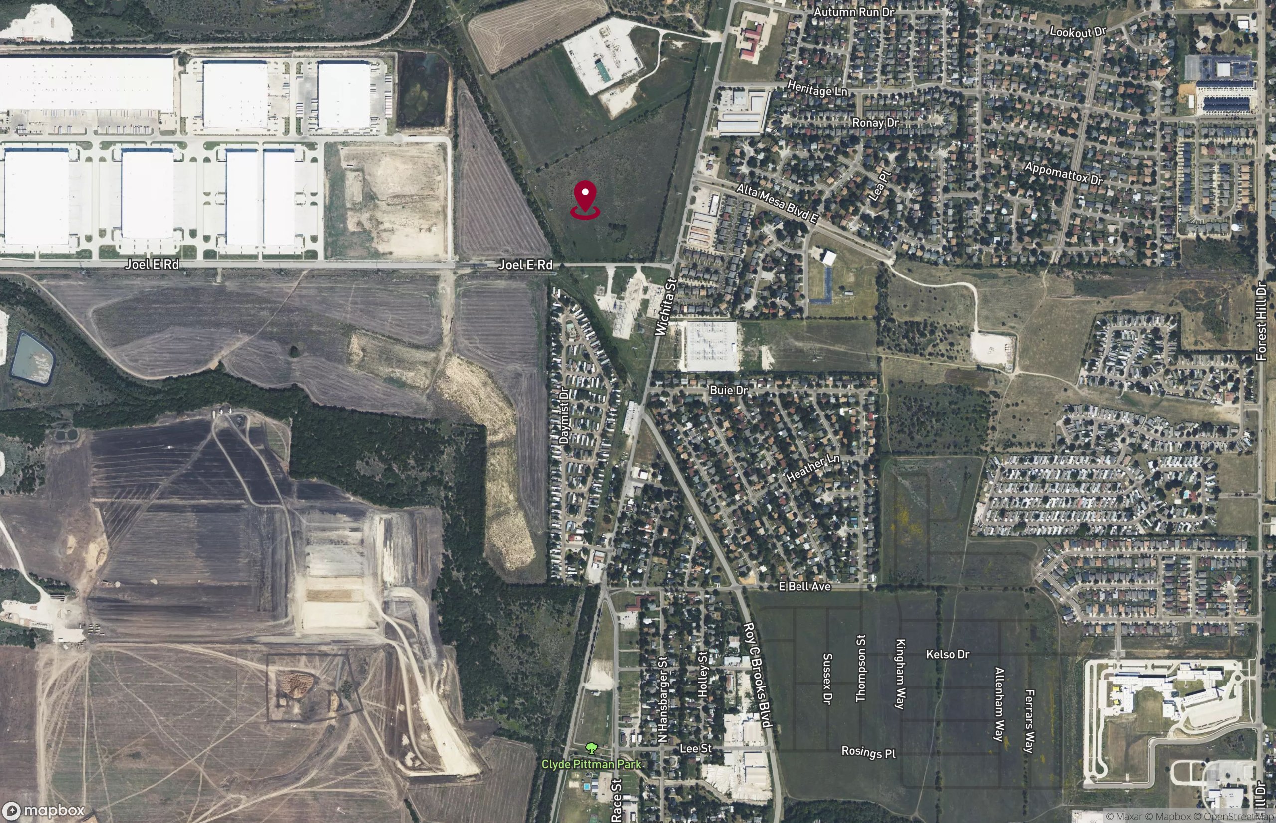 Map Industrial Property for Lease - 7000 Wichita St, Fort Worth, Texas, 76140 (2)