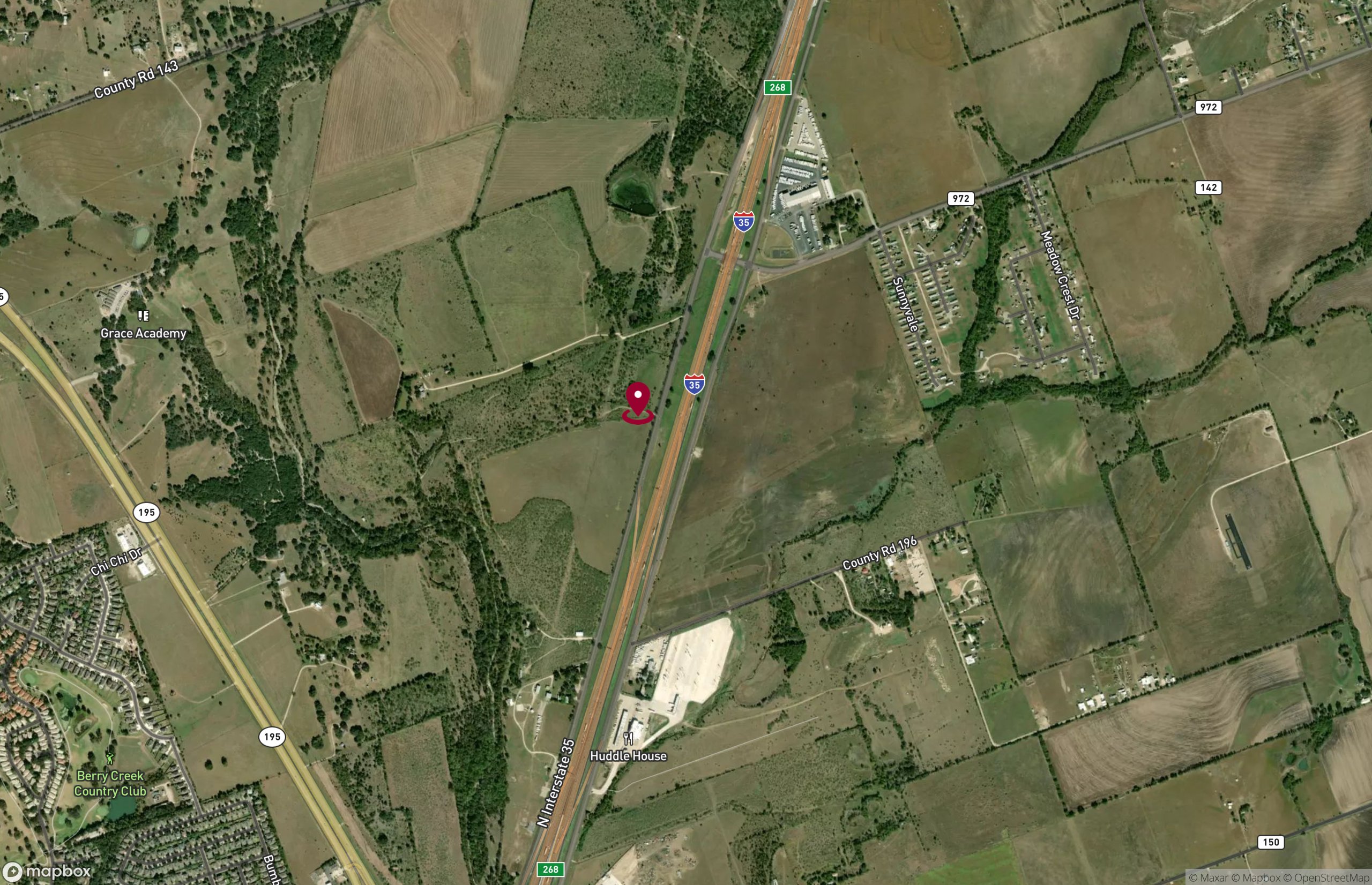 Map Industrial Property for Lease - 4805 N Interstate 35, Jarrell, Texas, 78633 (2)